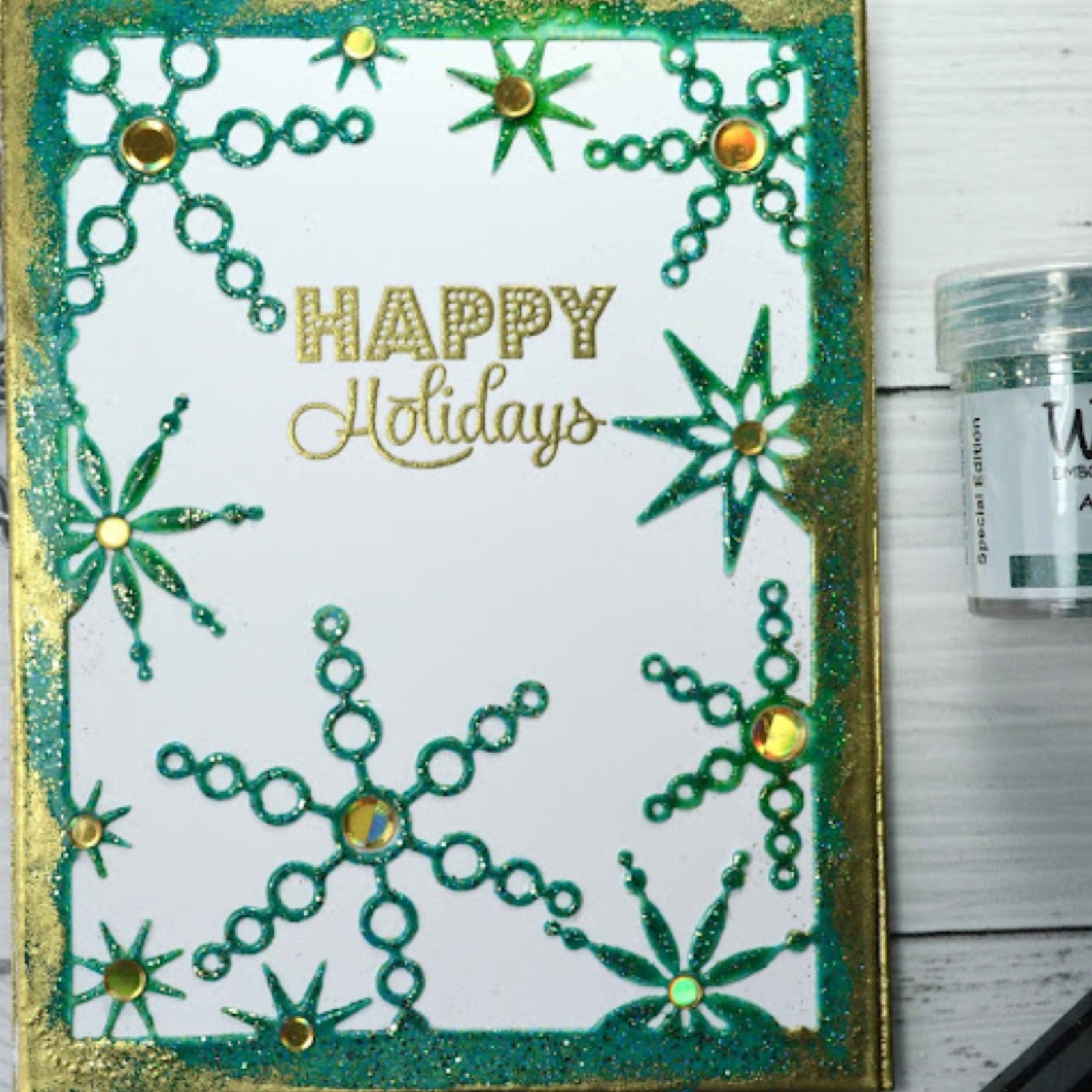 Snowflakes Background Frame Cutting Die