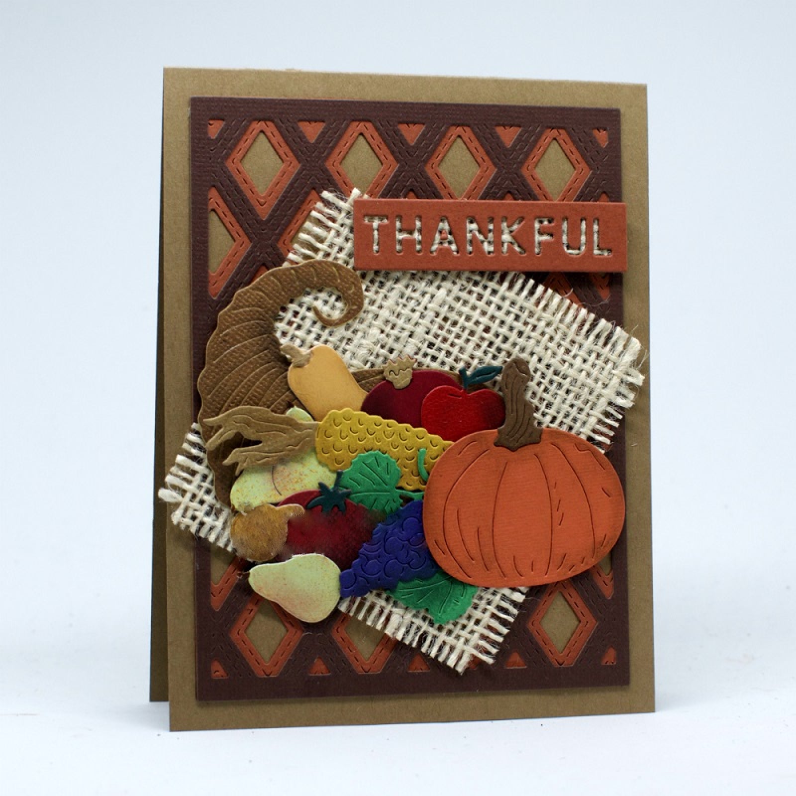 Autumn Block Sentiment Words Cutting Dies