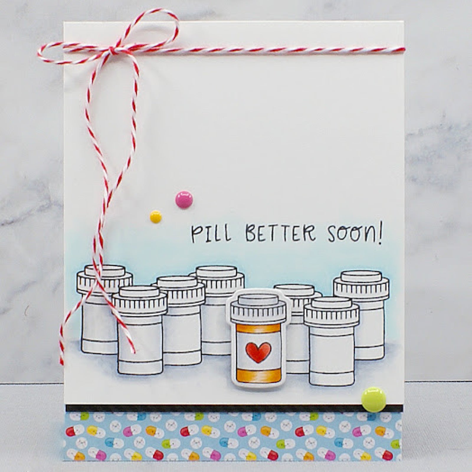 Get Well Pill Better Soon Cutting Dies & Stamps Set