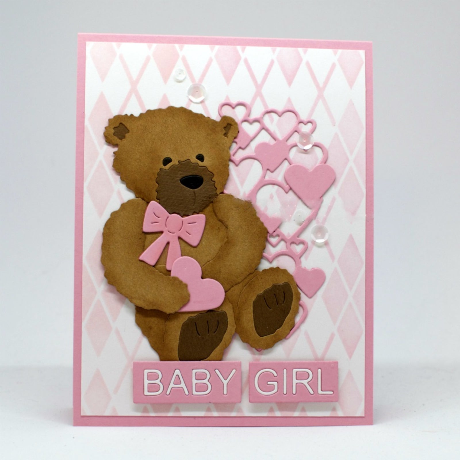 Baby Block Sentiment Words Cutting Dies