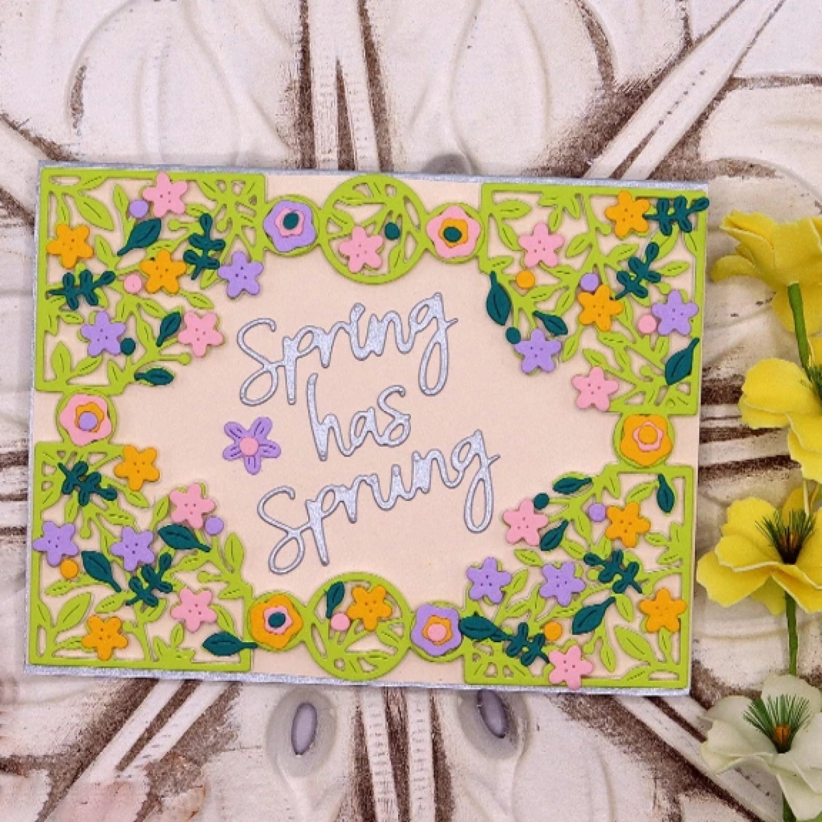 Spring Has Sprung Make Your Own Floral Frame Cutting Dies