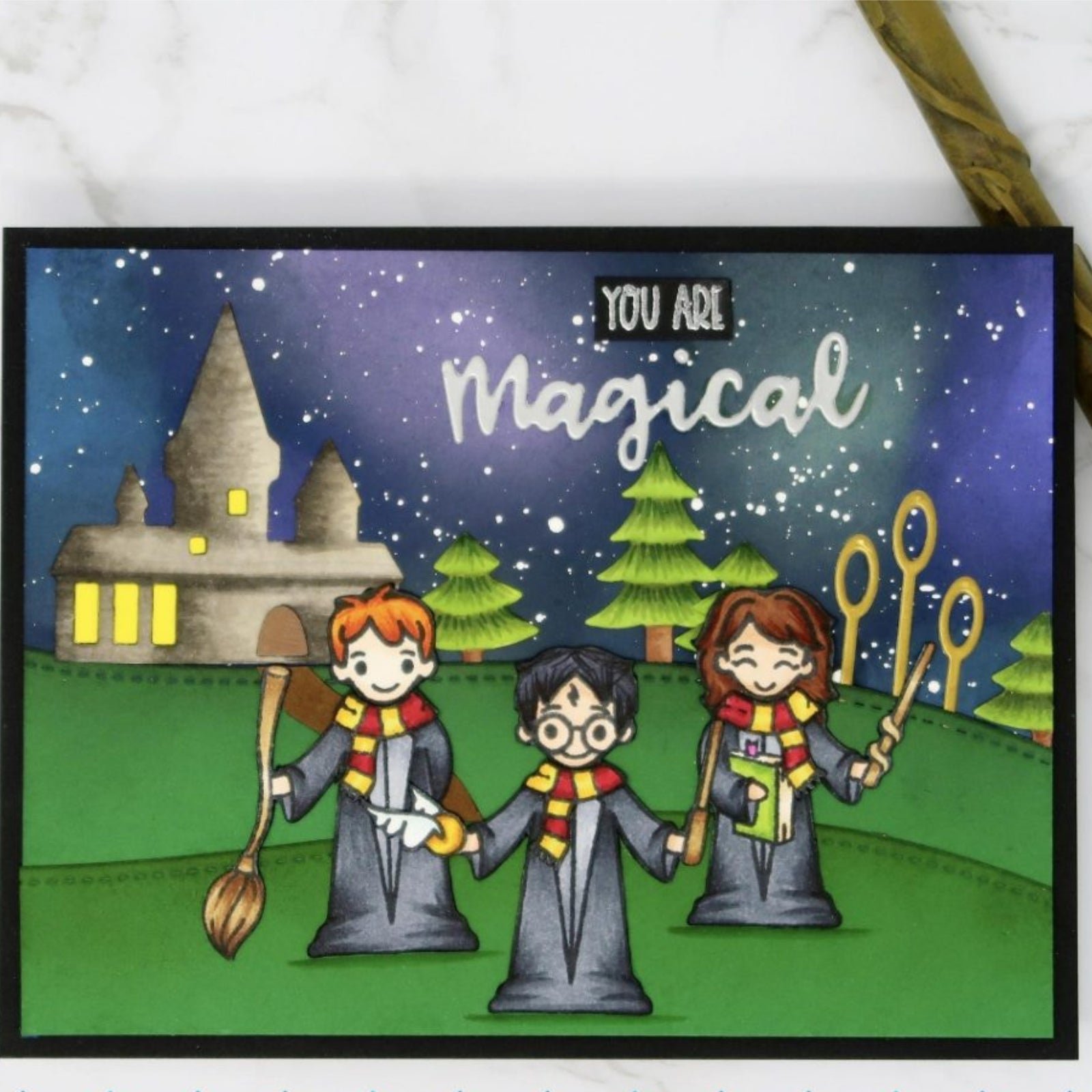 Magical Castle Mini Night Scene Cutting Die Set