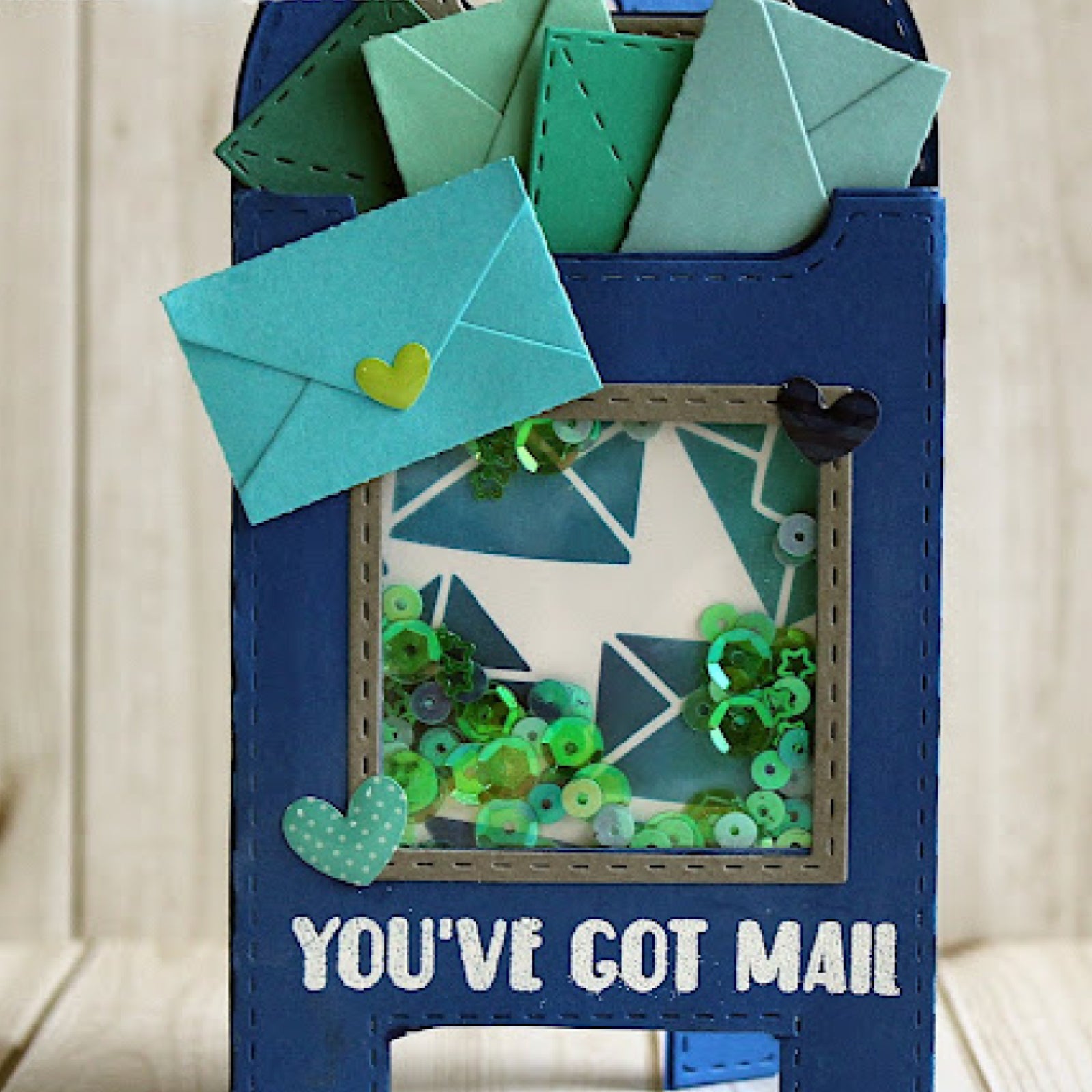 Stitched Mailbox Pocket Tag Cutting & Embossing Dies