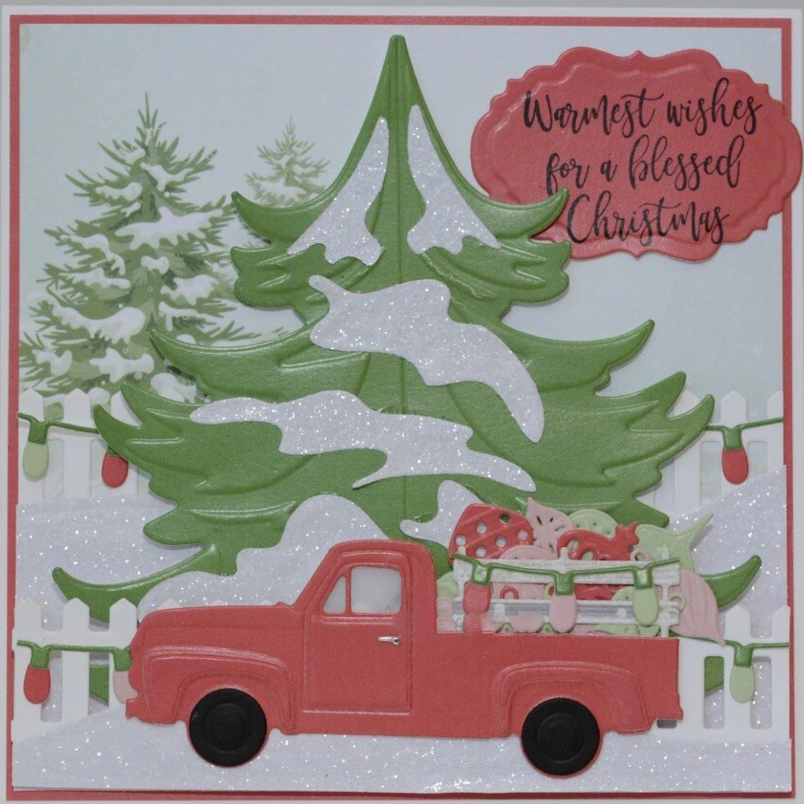 Vintage Pickup Truck Side Profile BYO Cutting & Embossing Dies