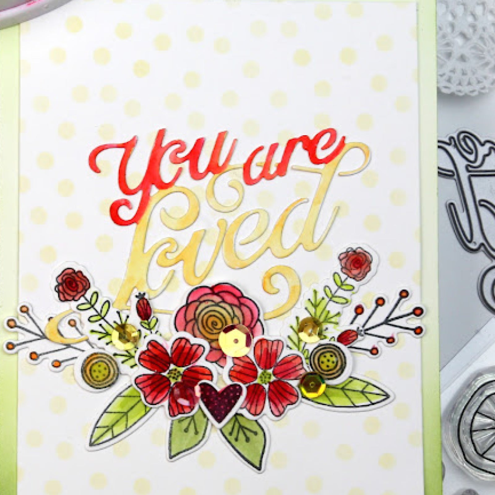 Polka Dots Frenzy Background Cutting Die