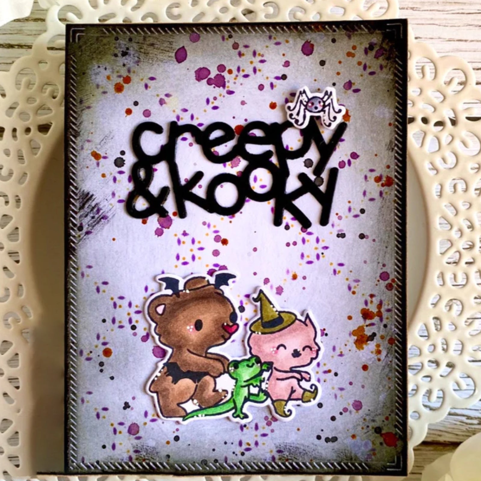 Halloween Phrases w Shadows Cutting Dies