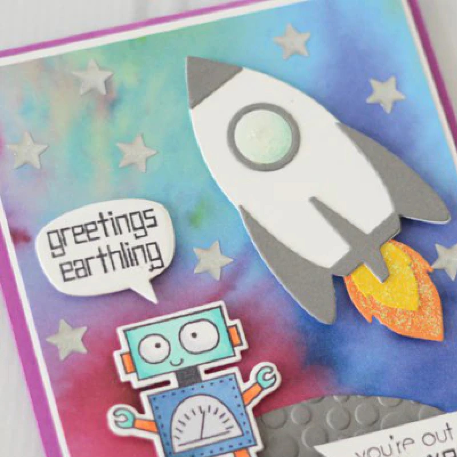 Little Layering Rocketship Cutting Dies