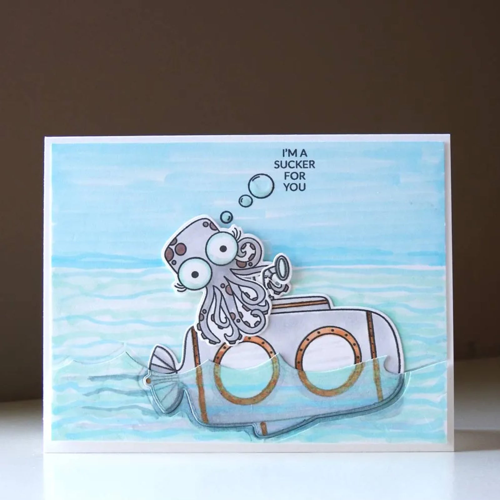 You Are Sublime Submarine w Sea Animals Cutting Dies & Stamps Set