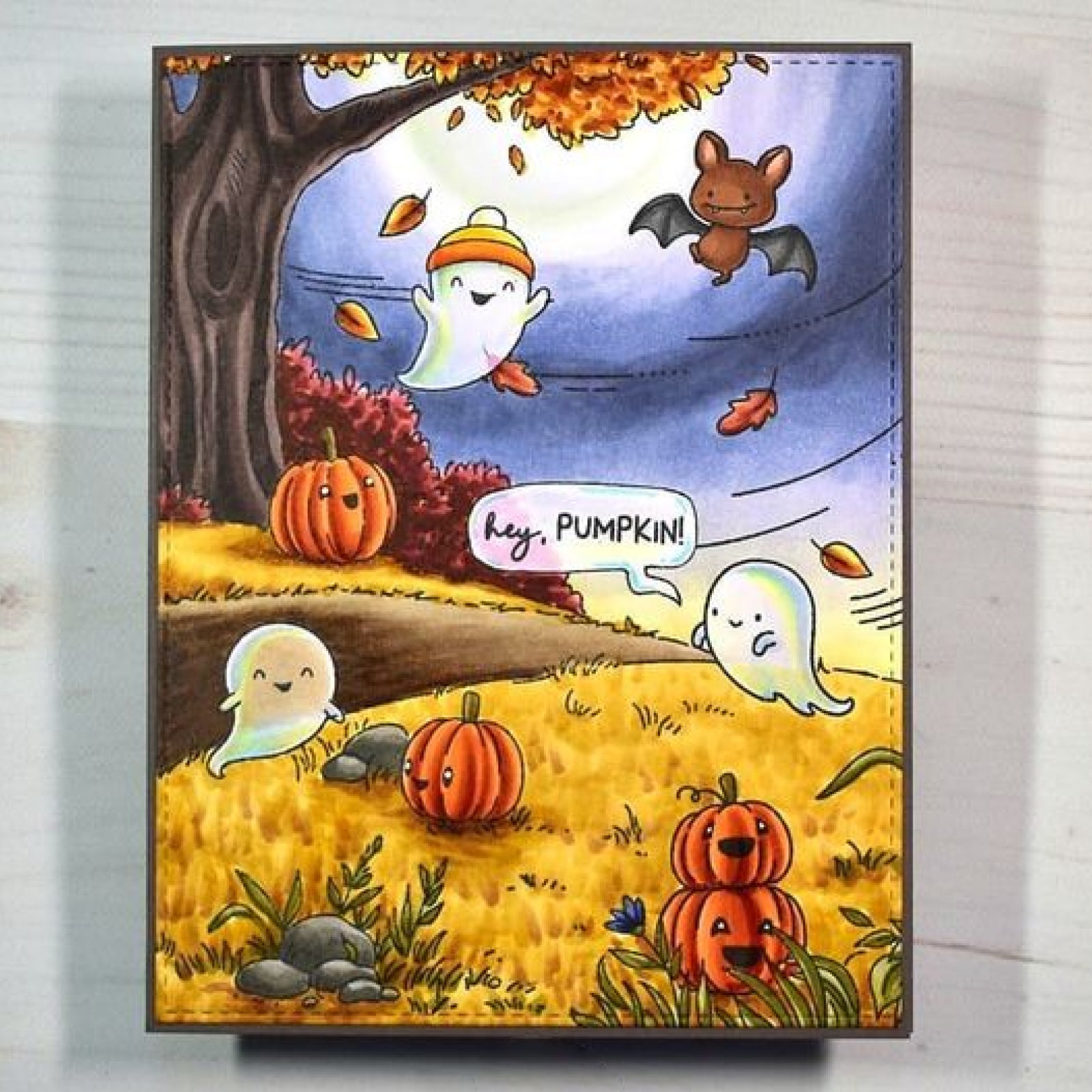Boo Friends Halloween Cutting Dies & Stamps Set