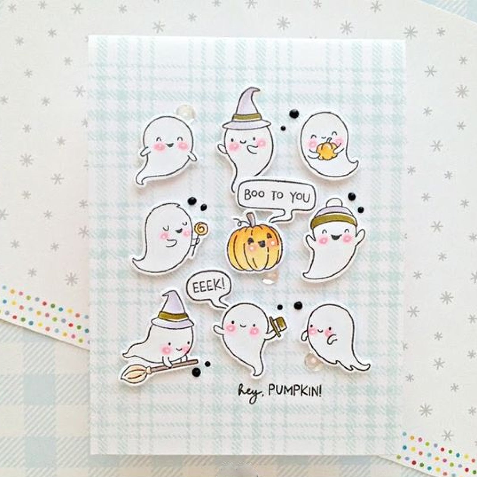 Boo Friends Halloween Cutting Dies & Stamps Set