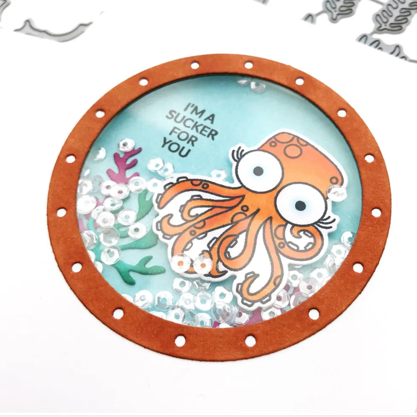 You Are Sublime Submarine w Sea Animals Cutting Dies & Stamps Set