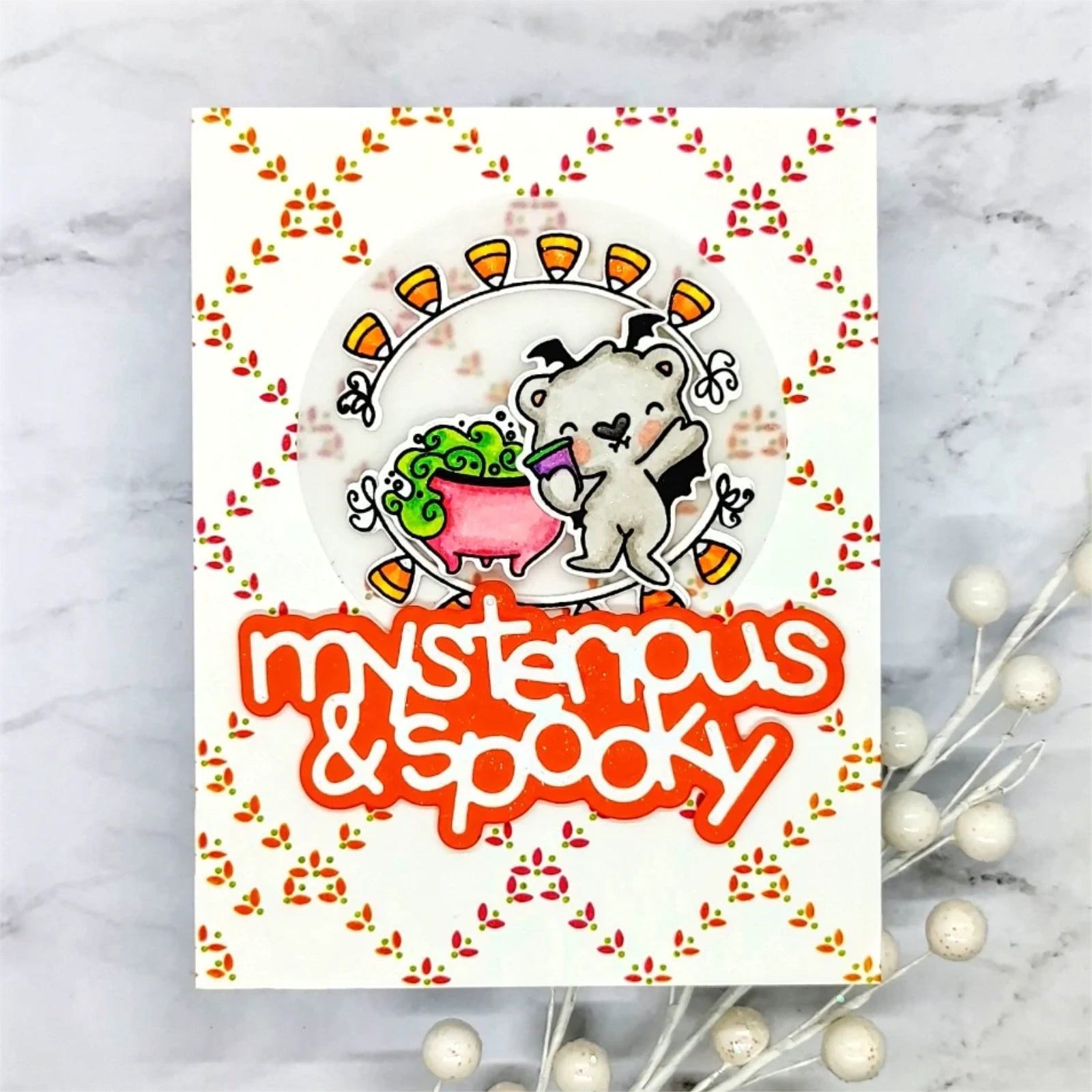 Halloween Phrases w Shadows Cutting Dies