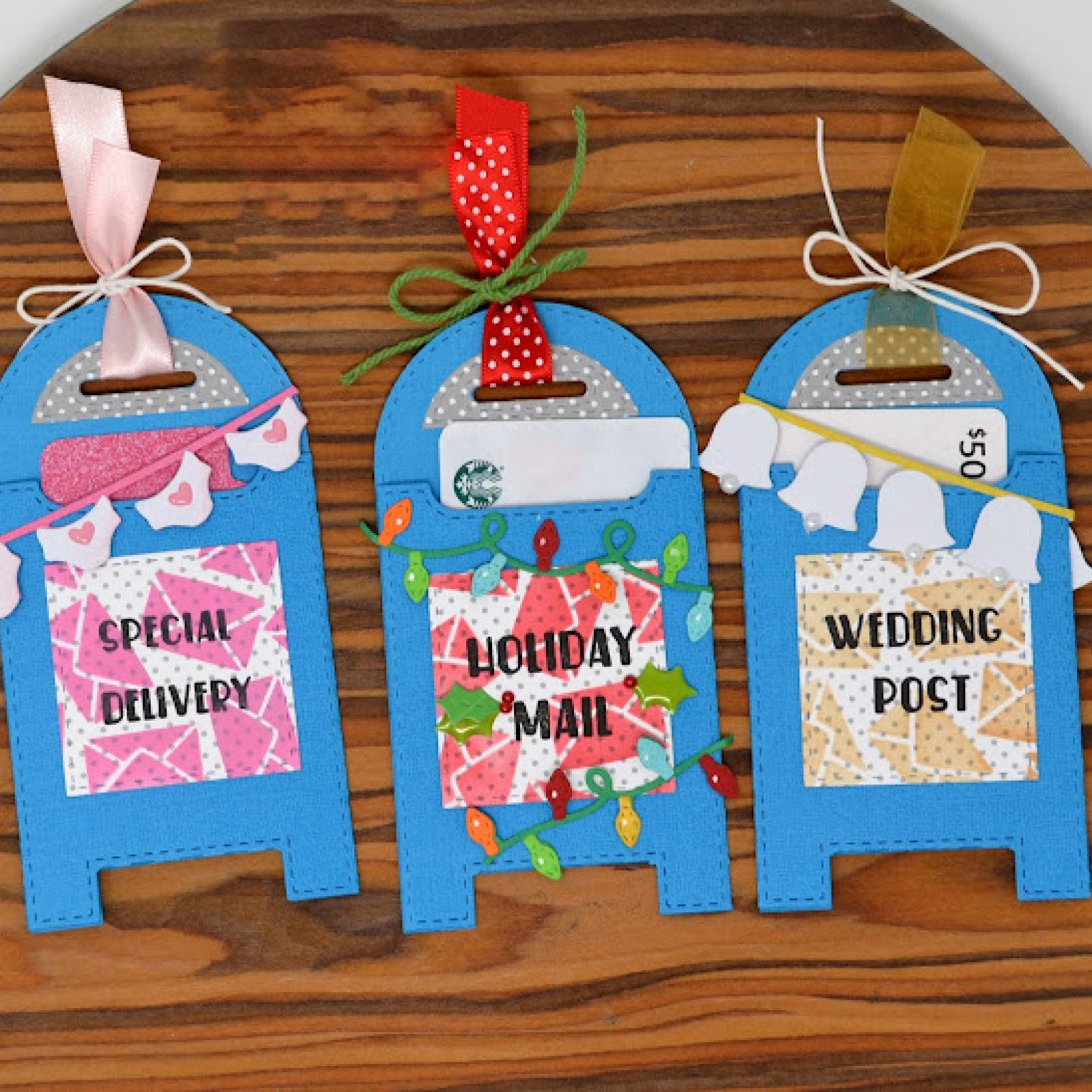 Stitched Mailbox Pocket Tag Cutting & Embossing Dies