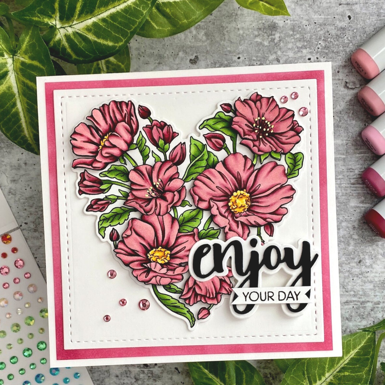 Hugs Friend Sentiments Builder Cutting Dies & Stamps Set