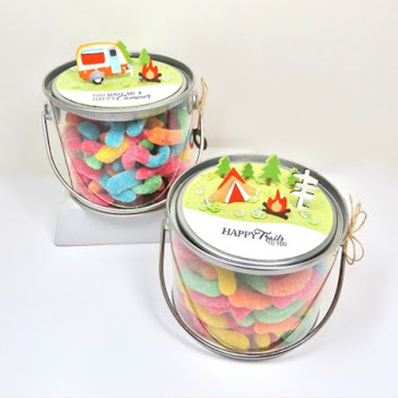 Lantern w Mini Camping Scene Cutting & Embossing Dies