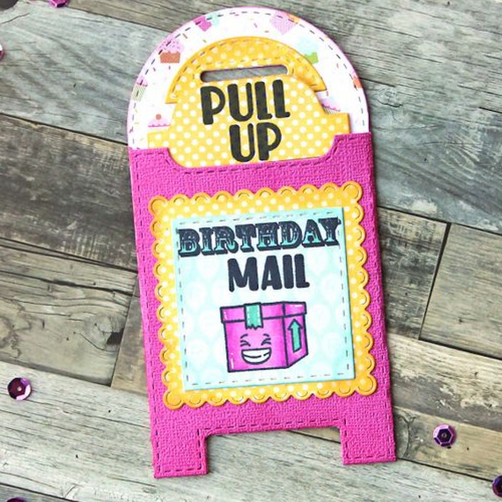 Stitched Mailbox Pocket Tag Cutting & Embossing Dies