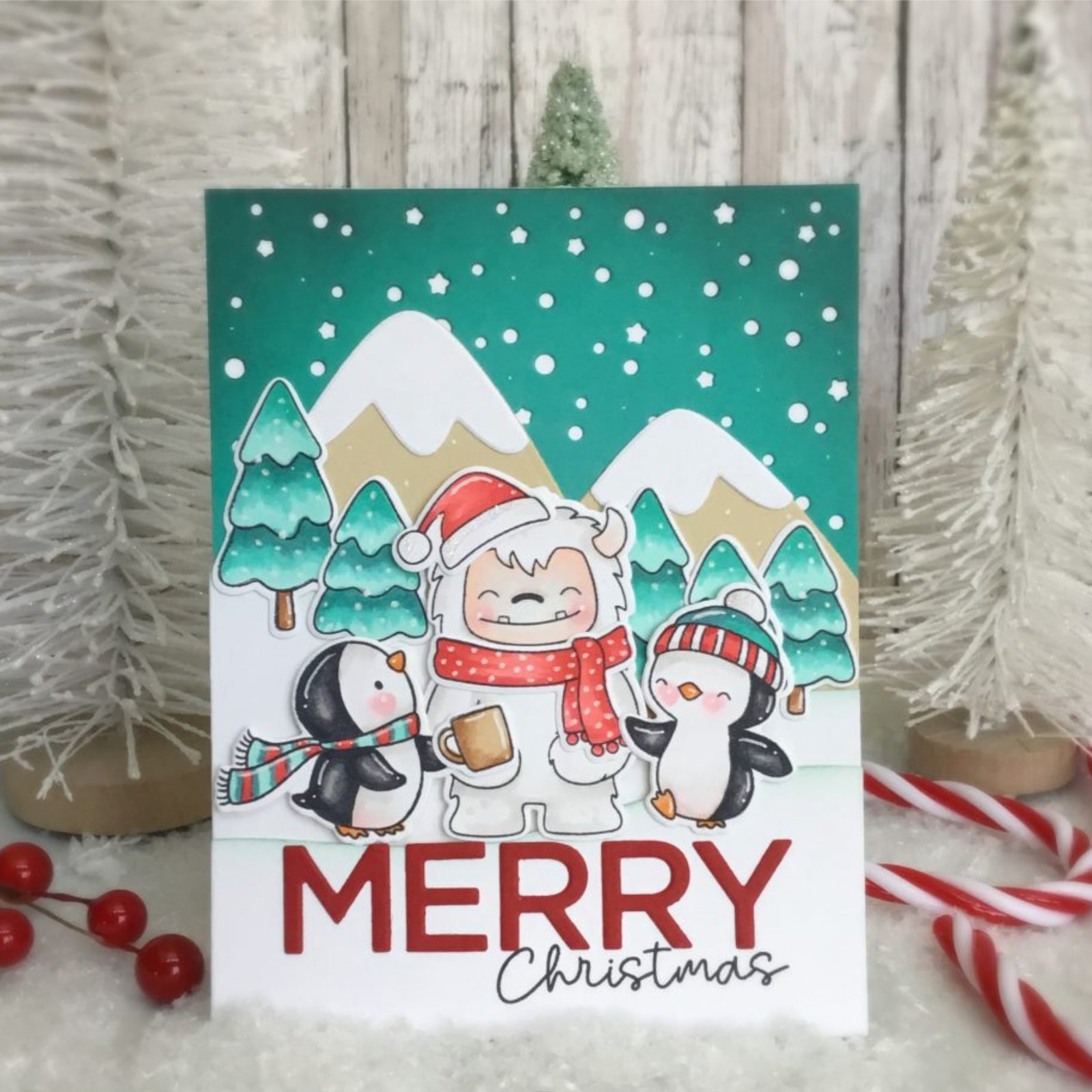 Oh What Fun Winter Animal Friends Cutting Dies & Stamps Set