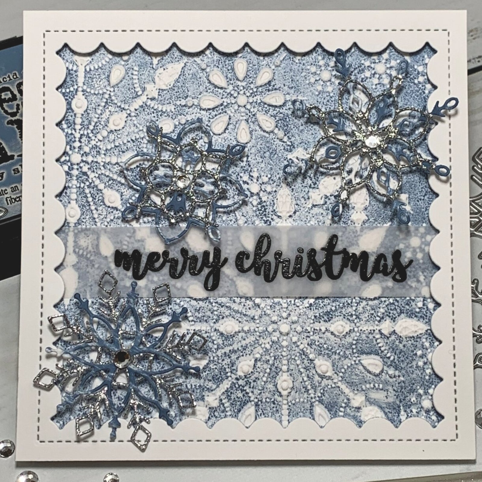 Ten Stunning Snowflakes w Shadows Cutting Dies