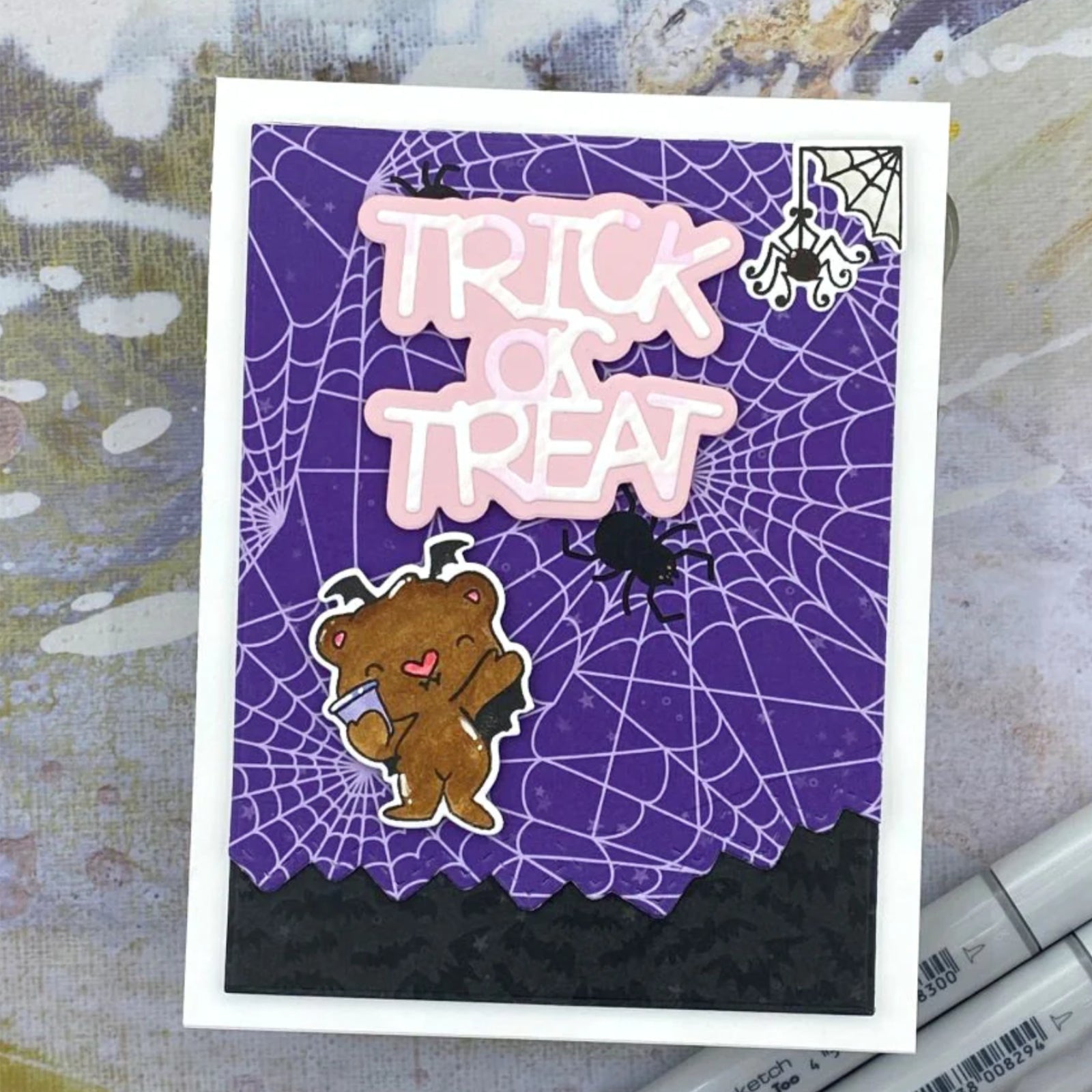 Halloween Phrases w Shadows Cutting Dies