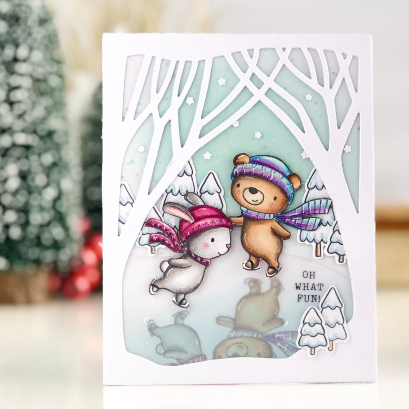 Oh What Fun Winter Animal Friends Cutting Dies & Stamps Set