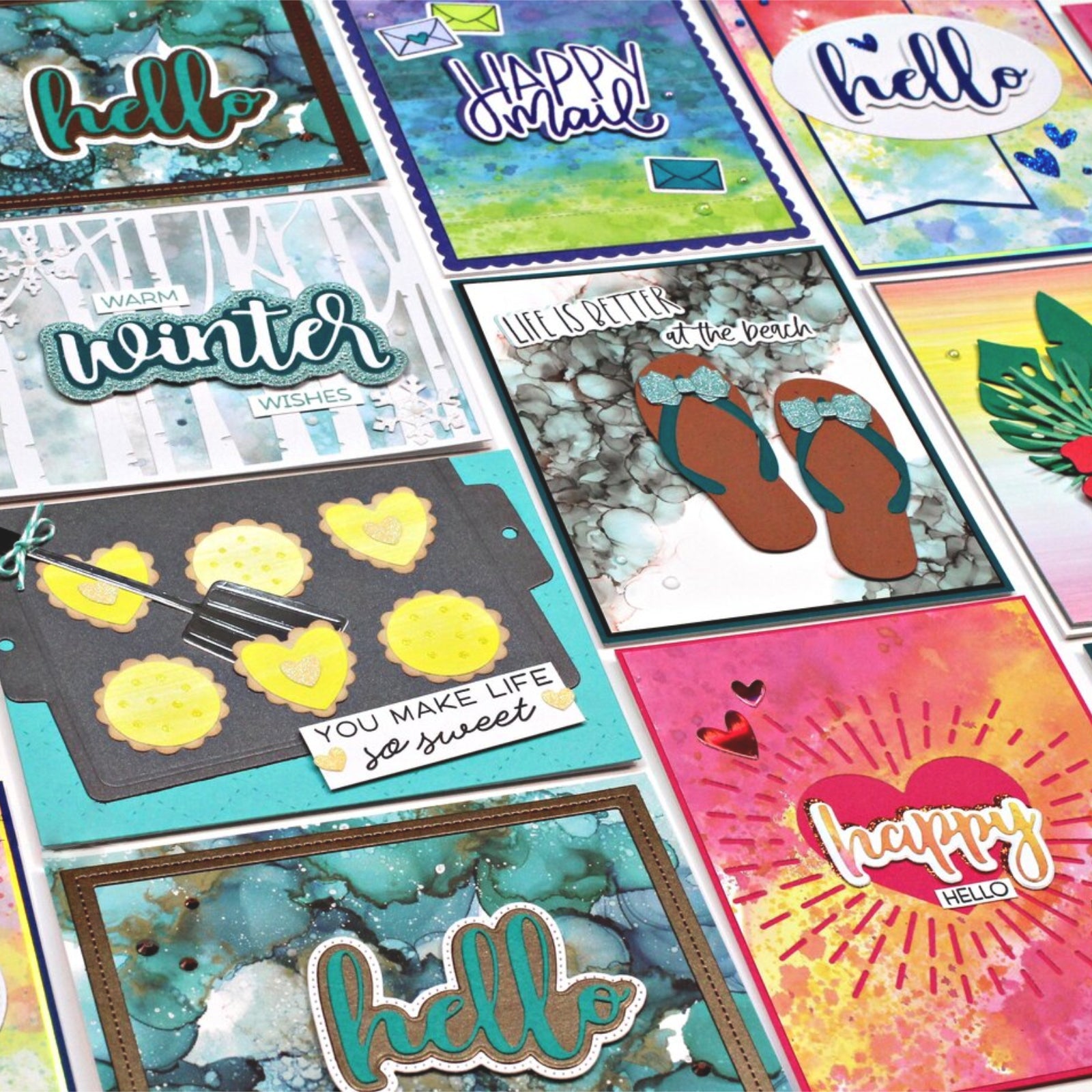 Hugs Friend Sentiments Builder Cutting Dies & Stamps Set