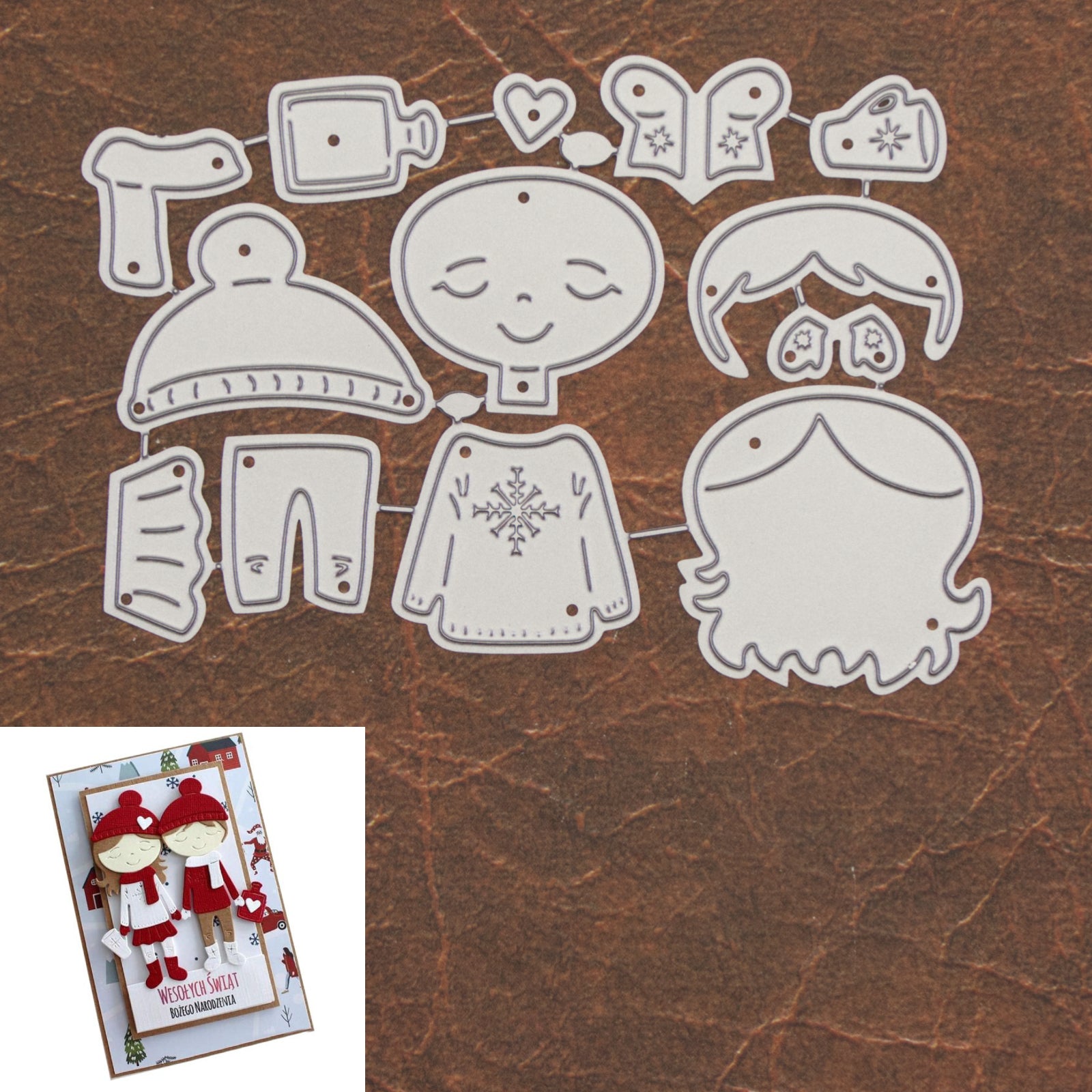 First Love Winter Couple Cutting Dies