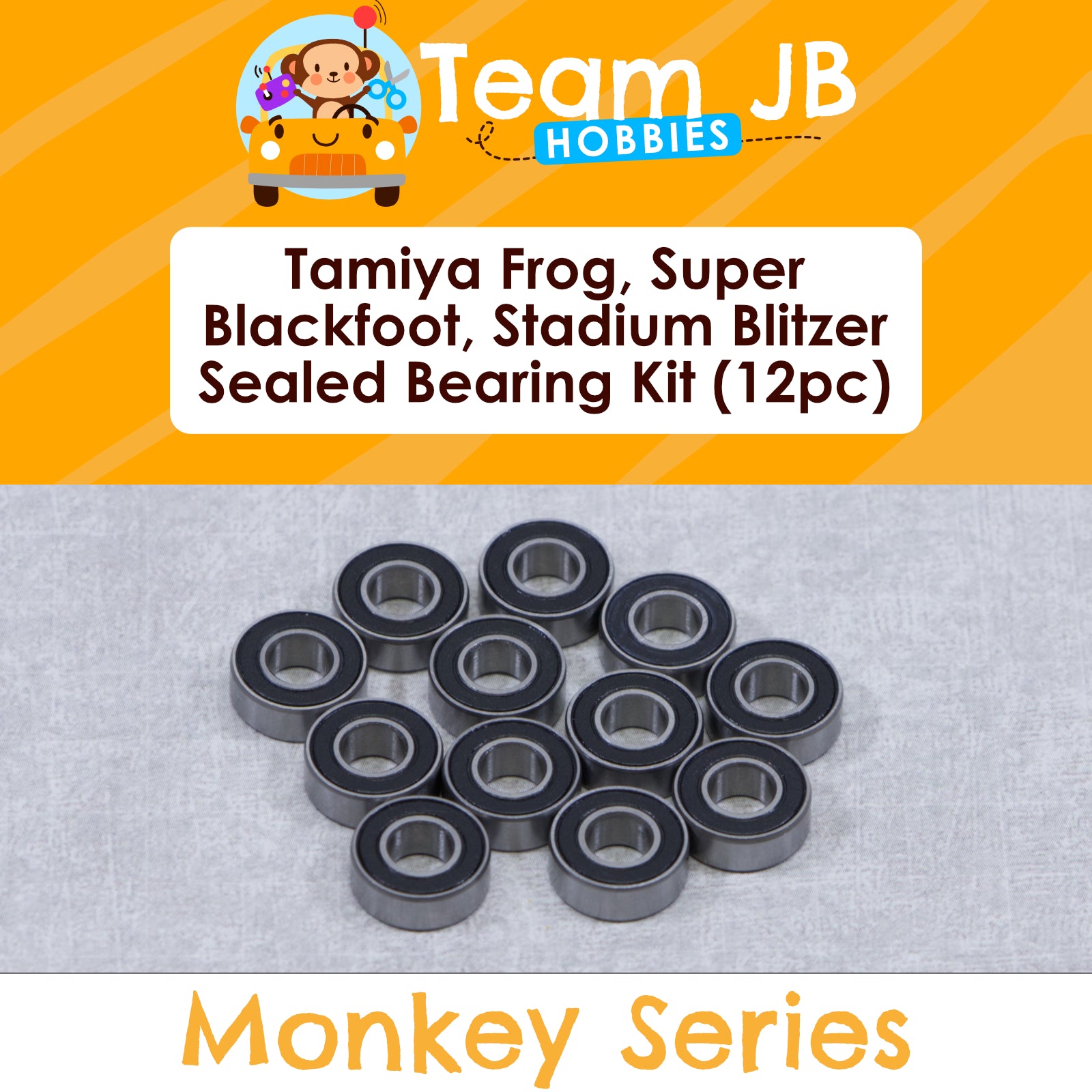 Tamiya Frog, Super Blackfoot, Stadium Blitzer, and More - Sealed Bearing Kit