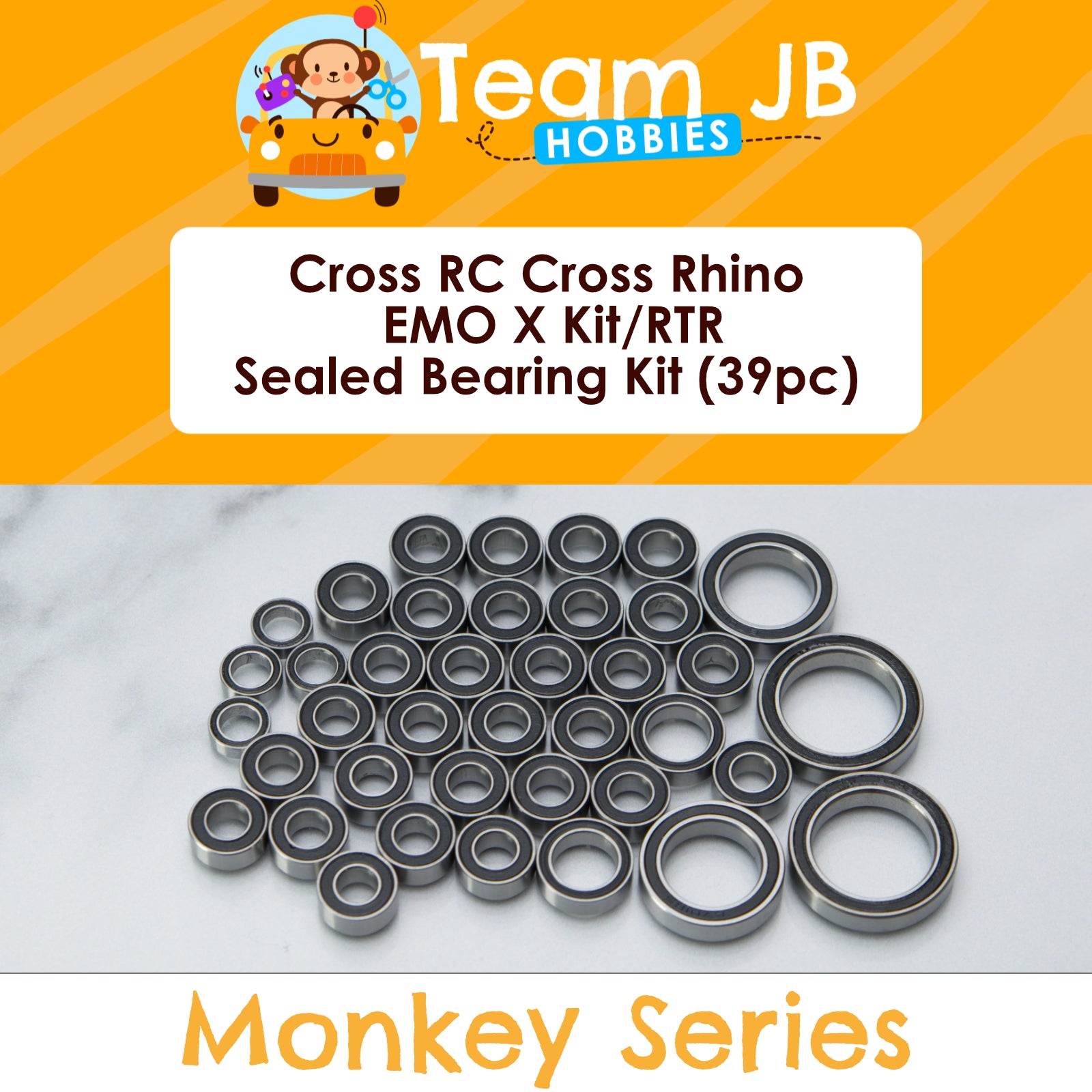 Cross RC Rhino EMO X Kit, Rhino EMO X RTR - Sealed Bearing Kit