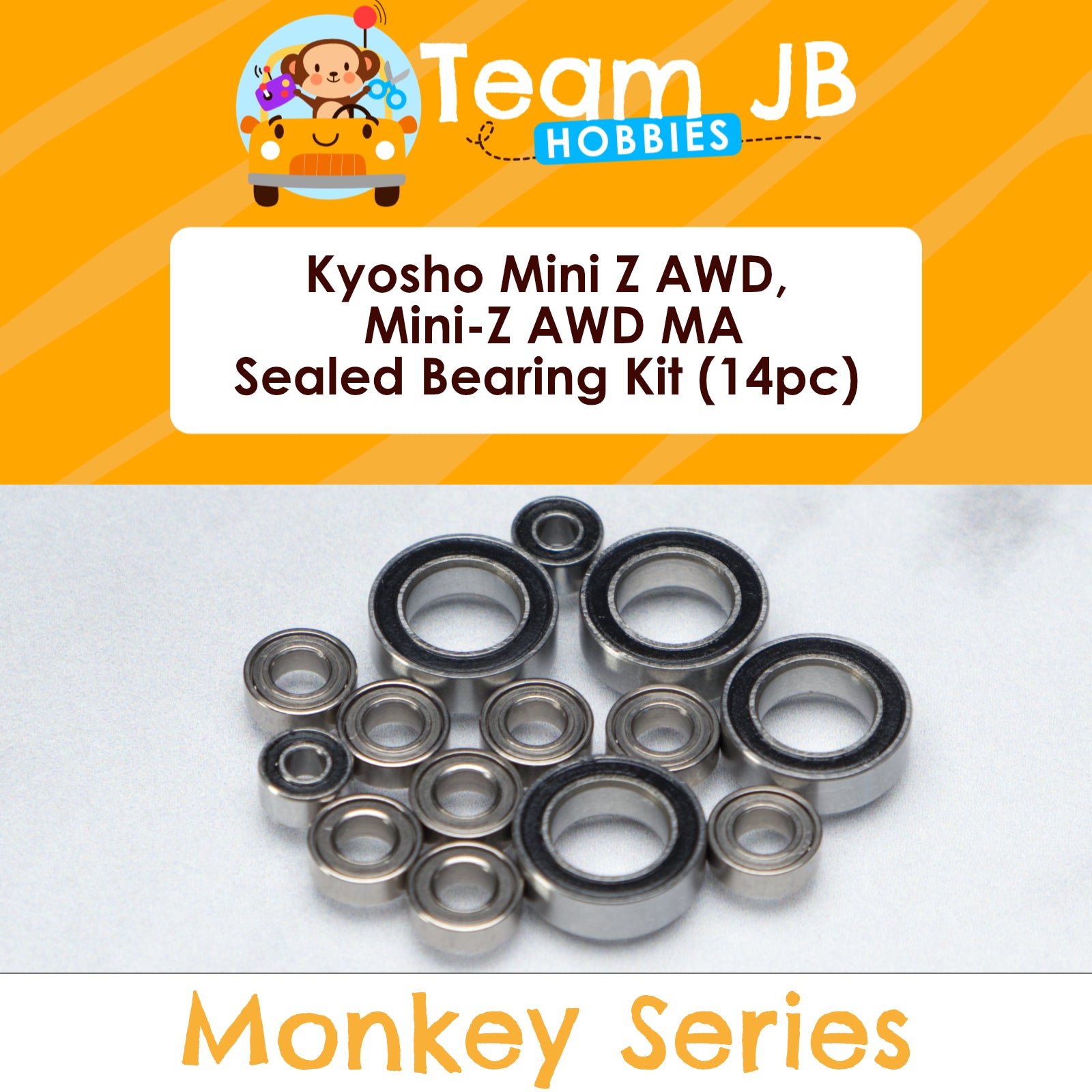 Kyosho Mini Z AWD, Mini-Z AWD MA-010/20/20VE/30 - Sealed Bearing Kit