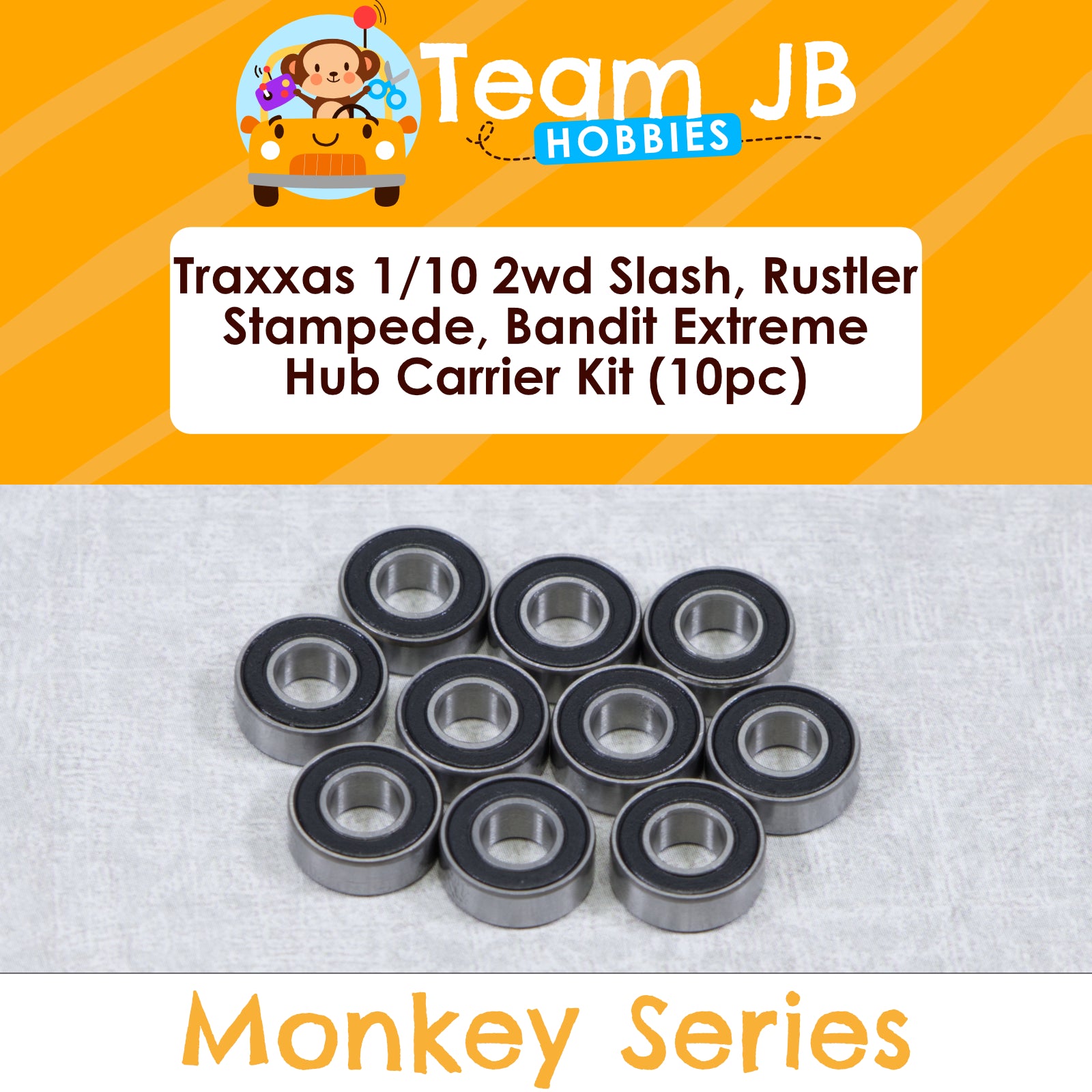 Traxxas 1/10 2wd Slash, Stampede, Rustler, Bandit Extreme - Sealed Hub Carrier Bearing Kit