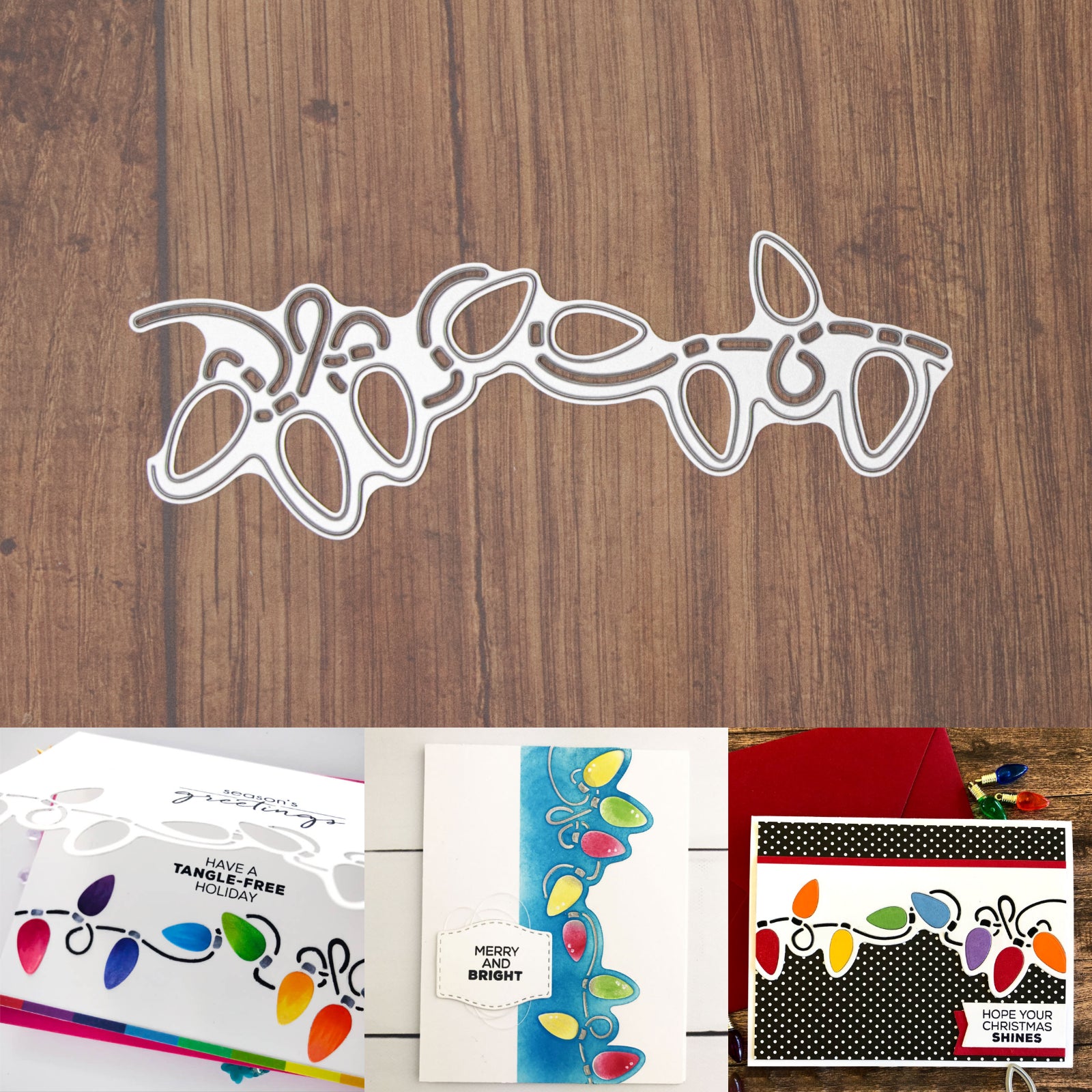 Holiday Lights Border Cutting Die