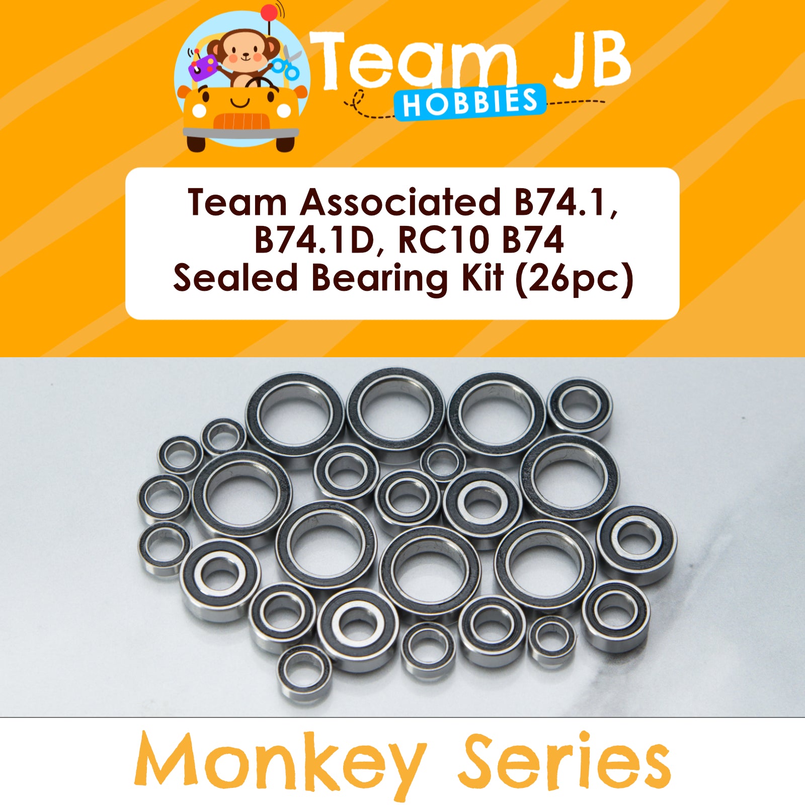 Team Associated B74.1, B74.1D, RC10 B74 - Sealed Bearing Kit
