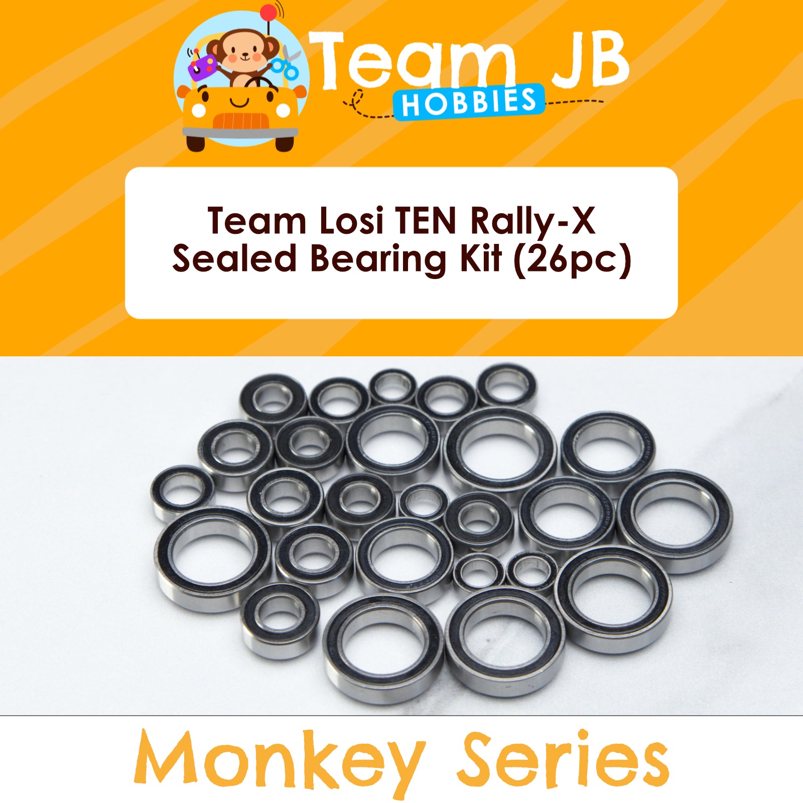 Team Losi TEN Rally-X - Sealed Bearing Kit