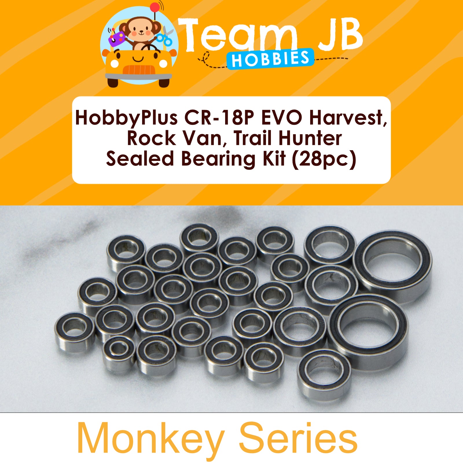 HobbyPlus CR-18P EVO Harvest, Rock Van, Trail Hunter, Pro -28 Pcs Bearings Kit