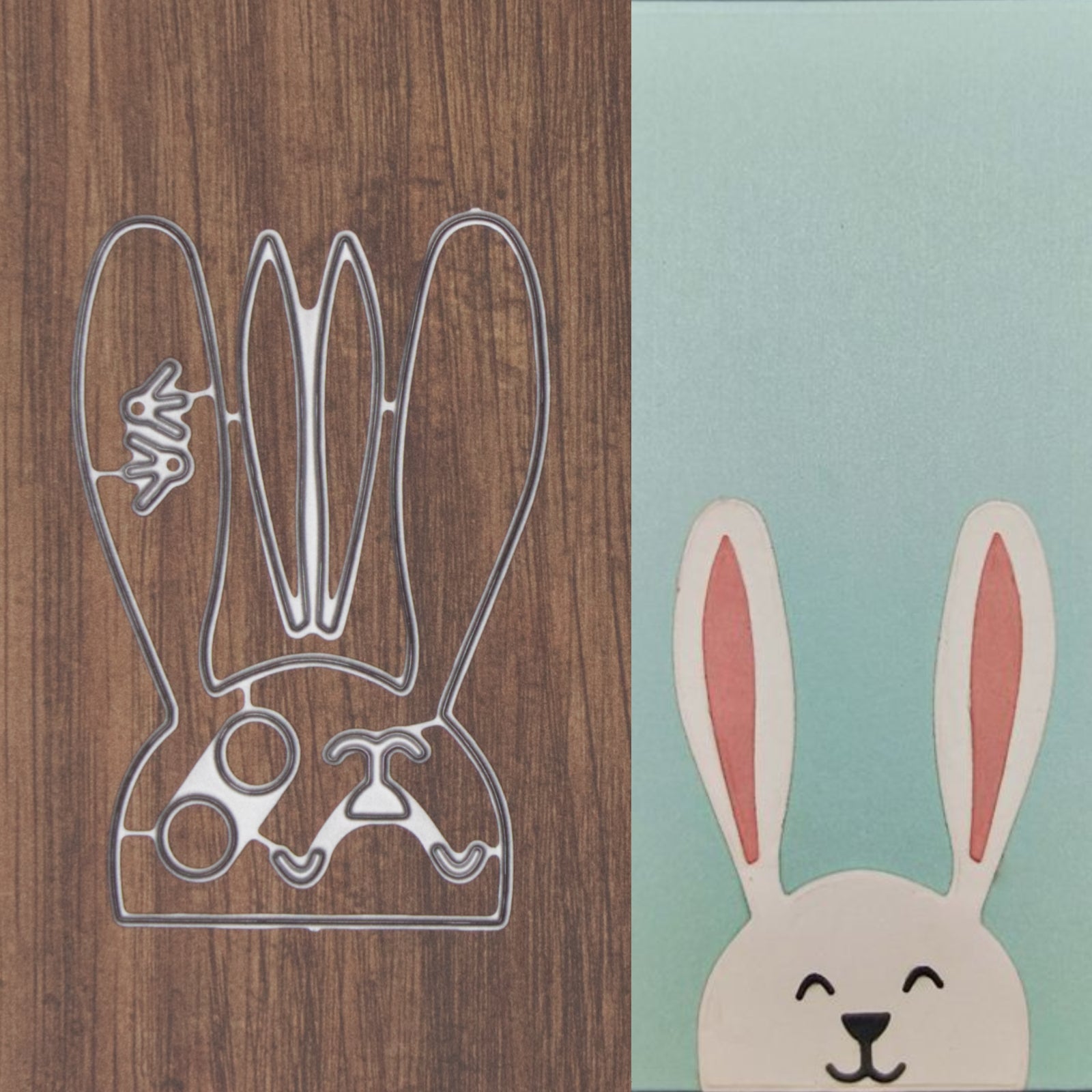 Small Bunny Head Cutting Dies