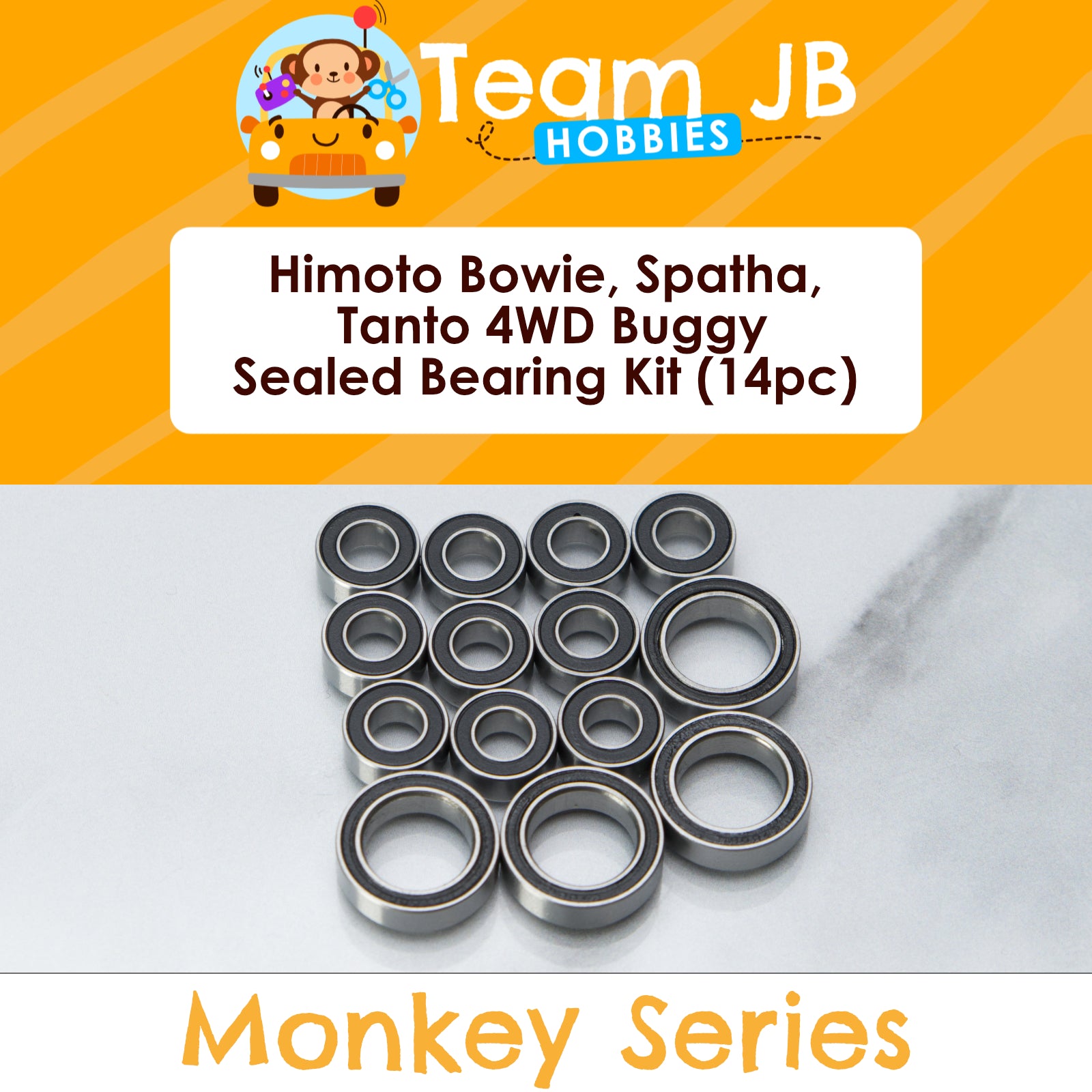 Himoto Bowie, Spatha, Tanto 4WD Buggy - Sealed Bearing Kit