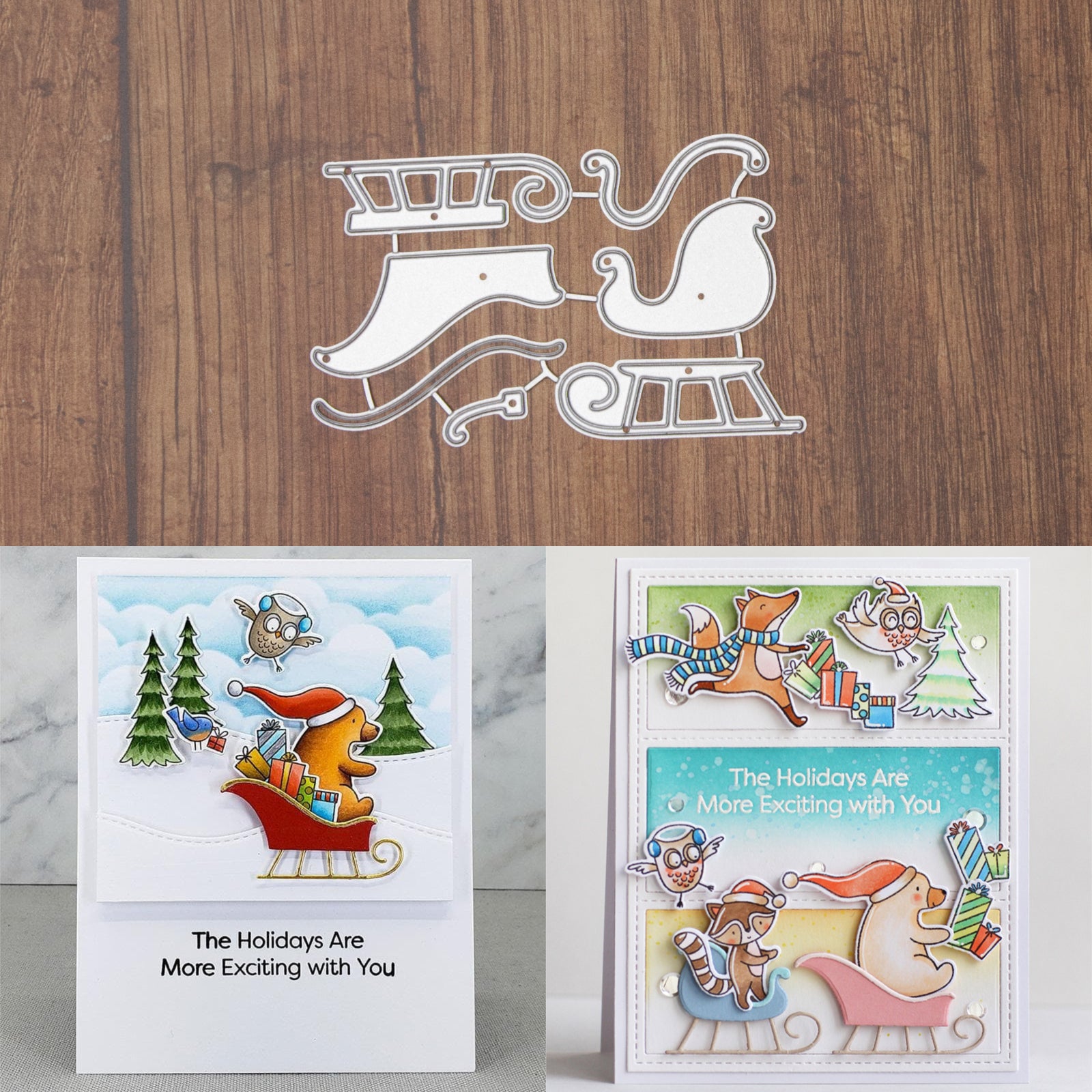 Small Sleighs Duo Cutting Dies