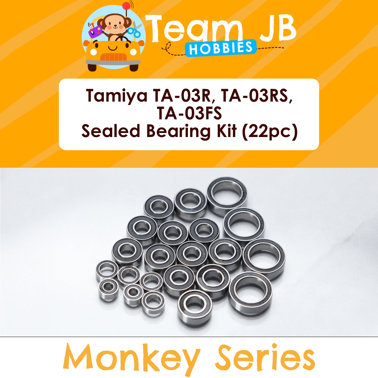 Tamiya TA-03R, TA-03RS, TA-03FS - Sealed Bearing Kit