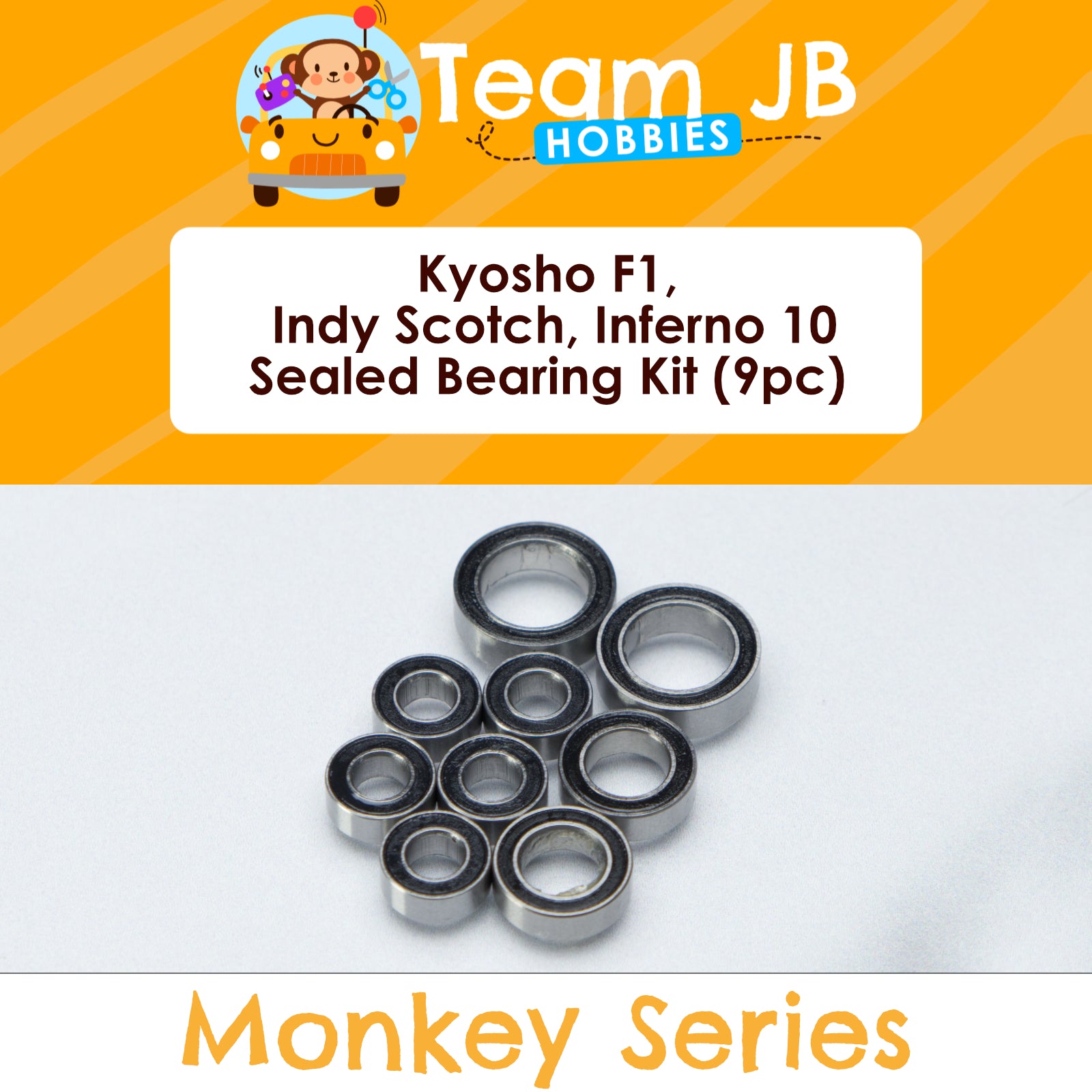 Kyosho F1, Indy Scotch, Inferno 10 - Sealed Bearing Kit
