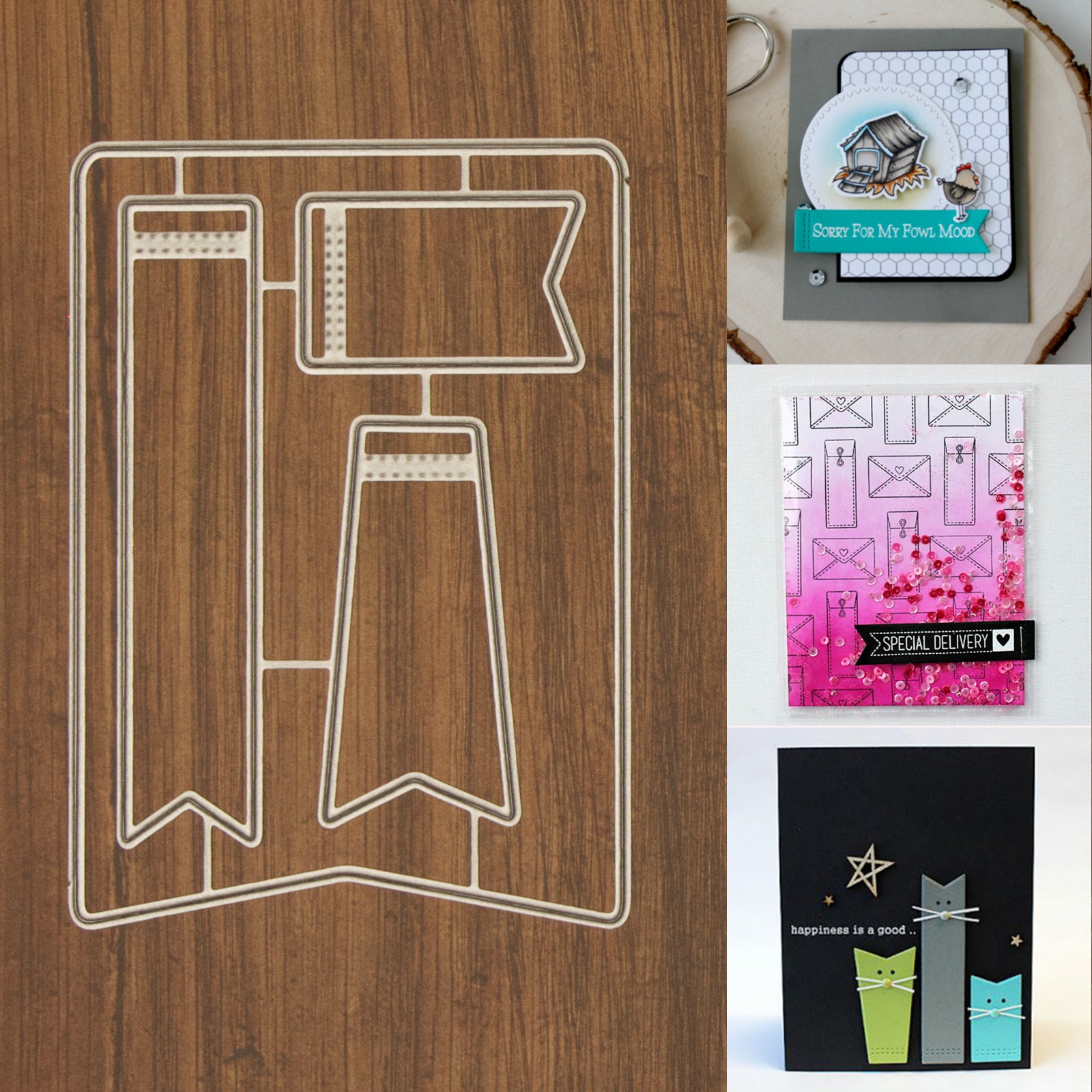 Fishtail Banners / Flags Cutting Die Set