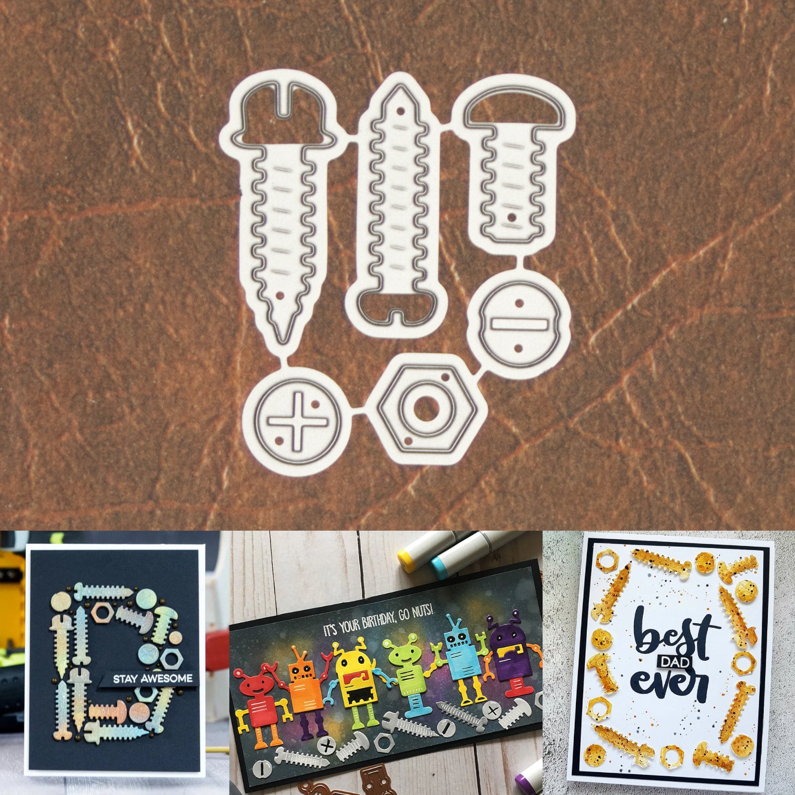 Turn of the Screw Hardware Cutting & Embossing Dies