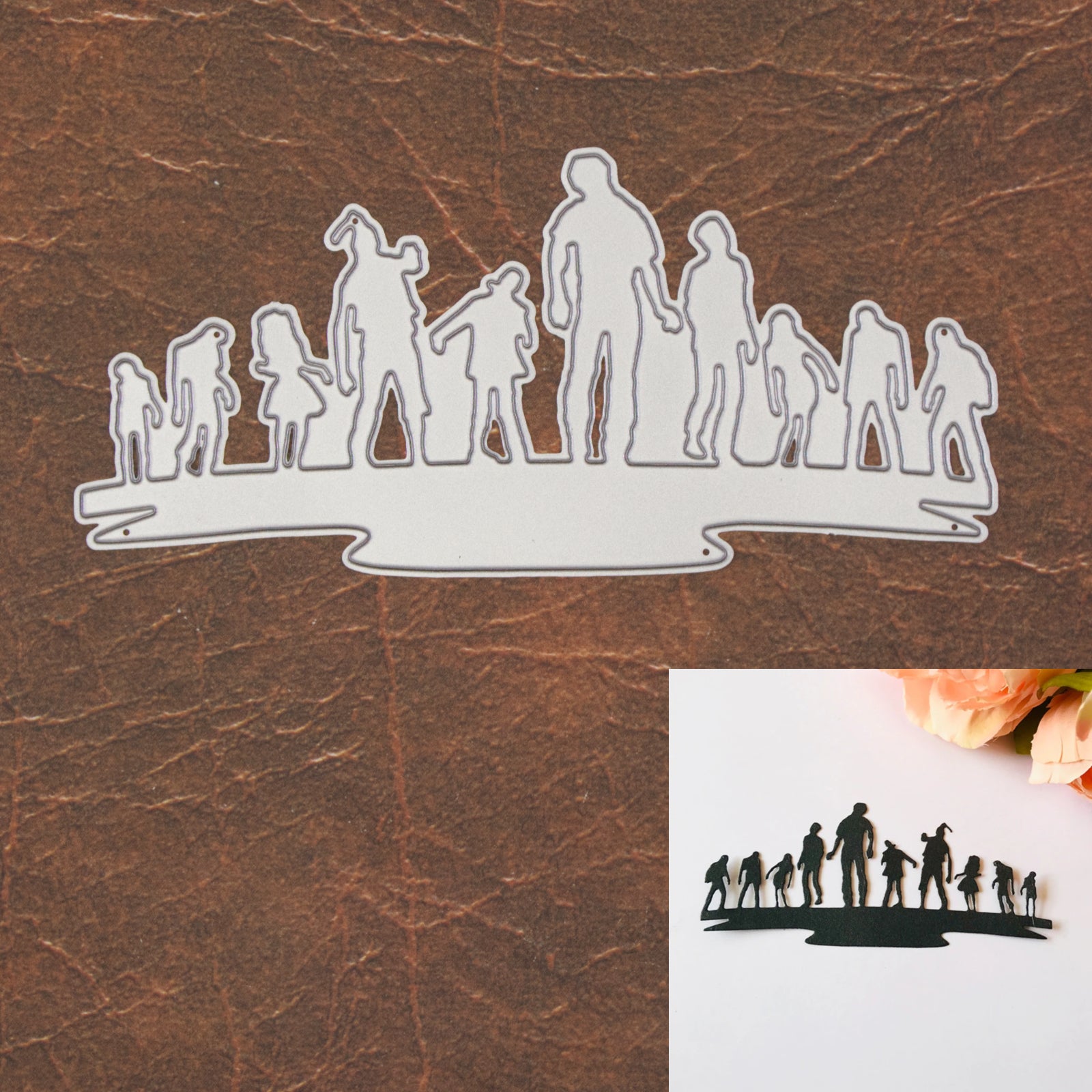 Zombie Horde Silhouette Cutting Die