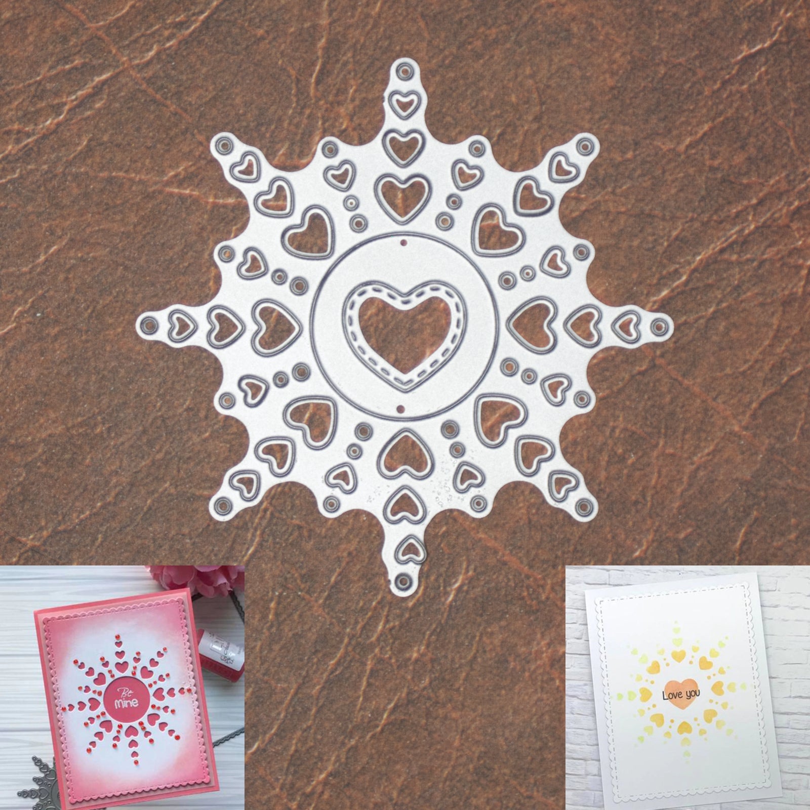 Cutout Hearts Snowflake Cutting & Embossing Die