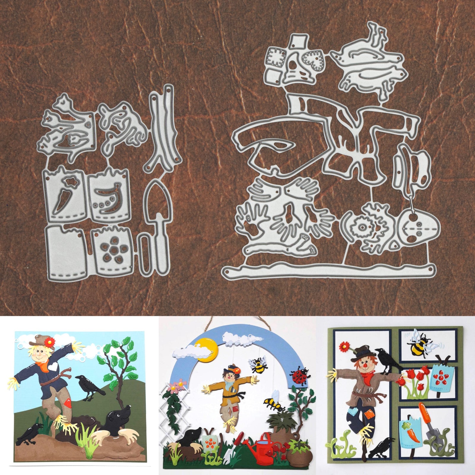 Scarecrow on the Farm Cutting & Embossing Dies