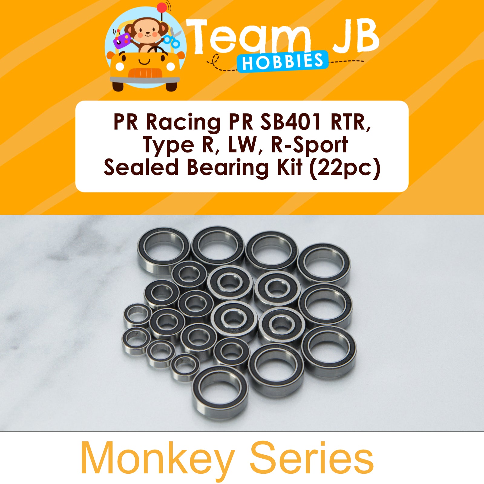 PR Racing PR SB401 RTR, Type R, LW, R-Sport, T Sport - Sealed Bearing Kit