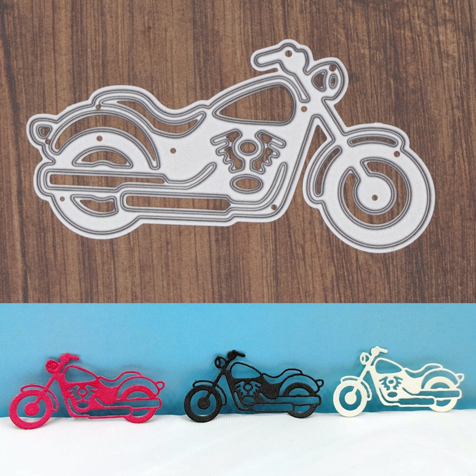 Classic Motorcycle Side Profile Cutting Die