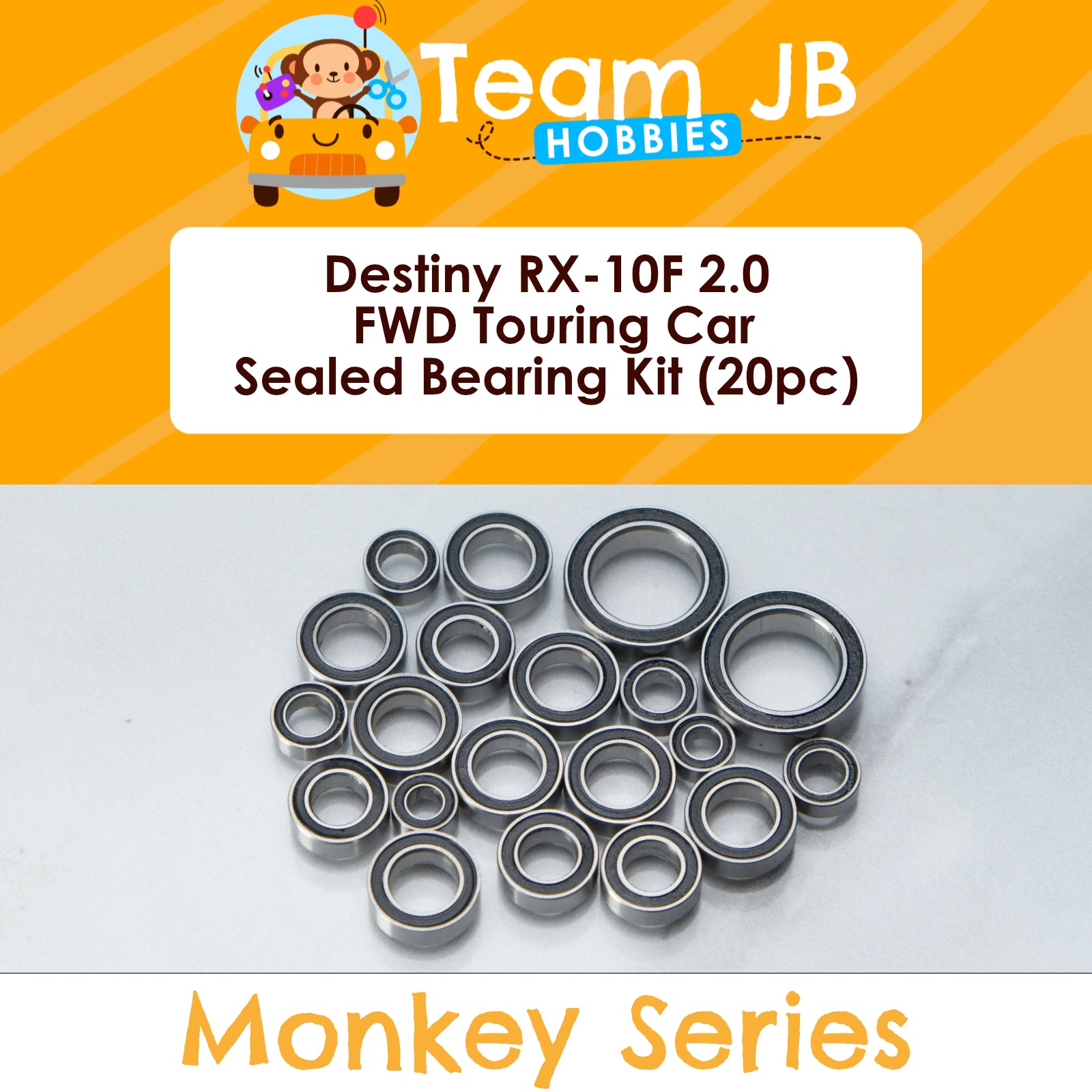 Destiny RX-10F 2.0 FWD Touring Car - Sealed Bearing Kit