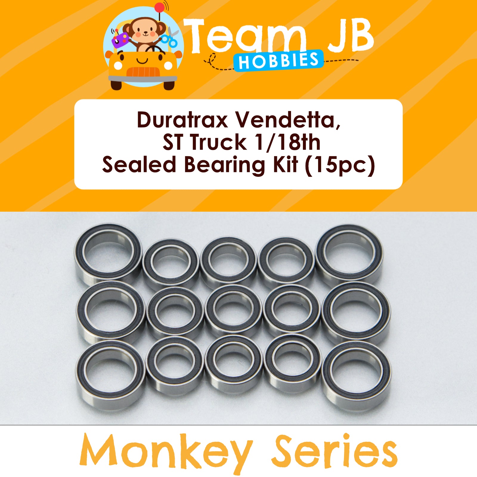 Duratrax Vendetta 1/18th, Vendetta ST Truck 1/18th - Sealed Bearing Kit