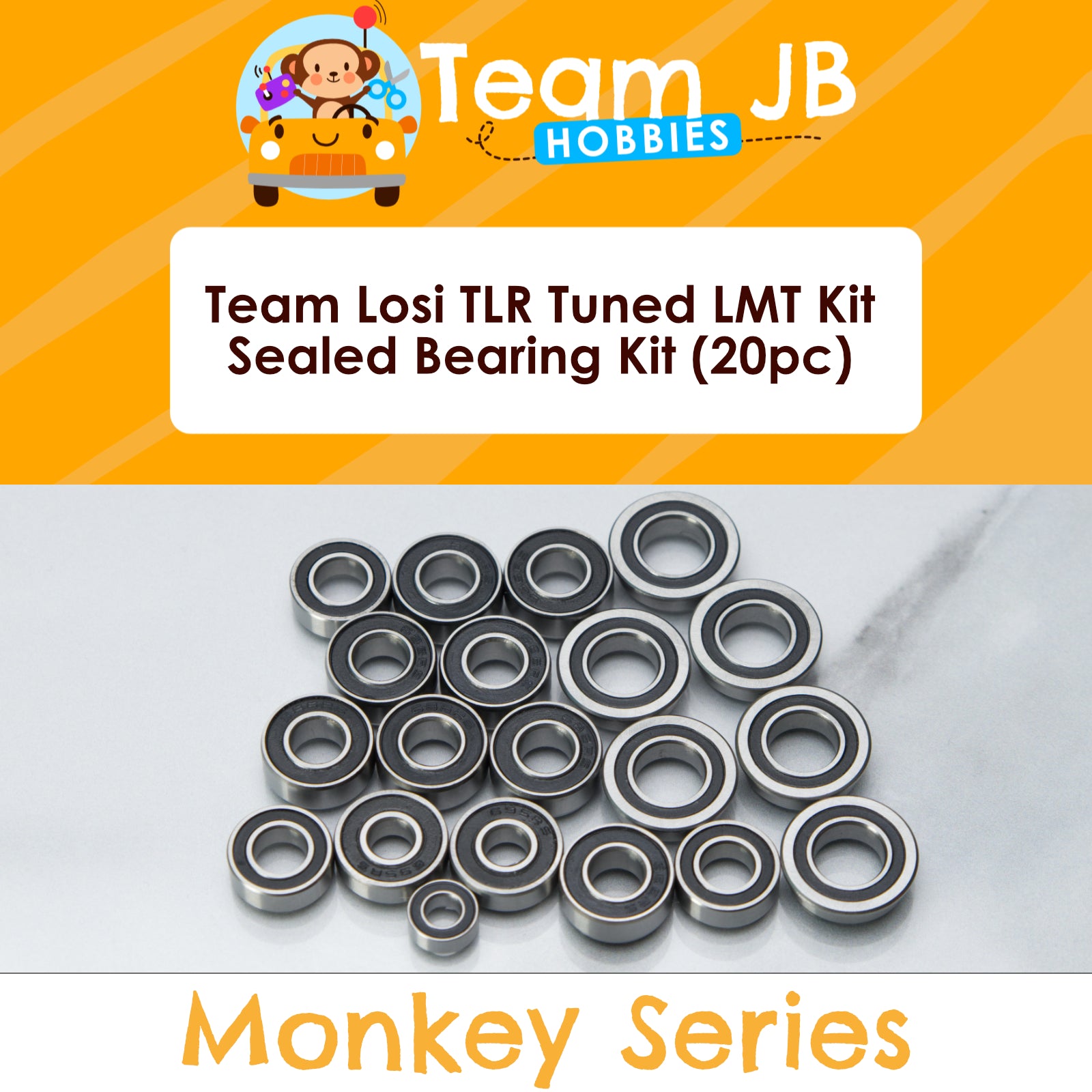Team Losi TLR Tuned LMT Kit, 2.0, Grave, Son-uva Digger -24 Pcs Bearings Kit