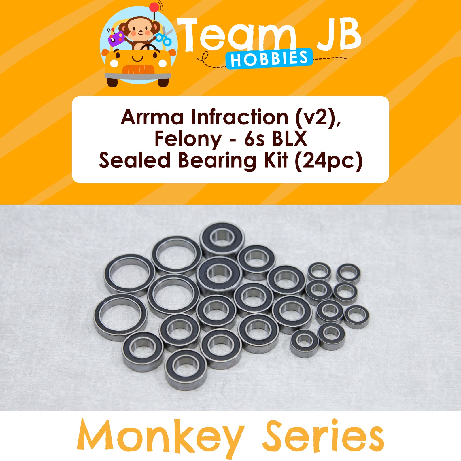 Arrma Infraction (v2), Felony - 6s BLX Sealed Bearing Kit